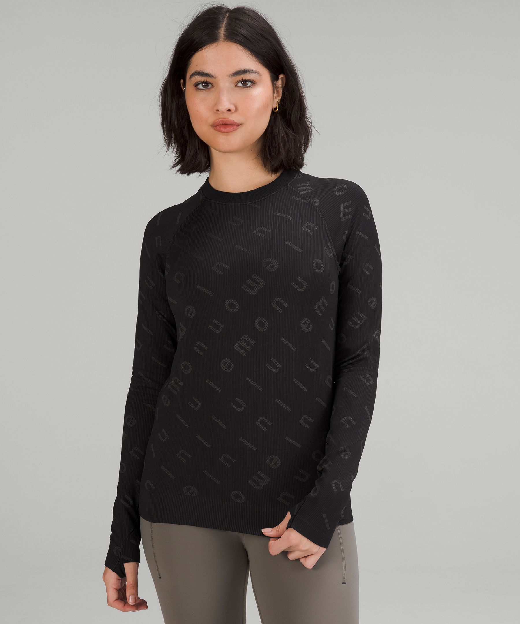 Lululemon Rest Less Pullover In Particolour Black/alpine White