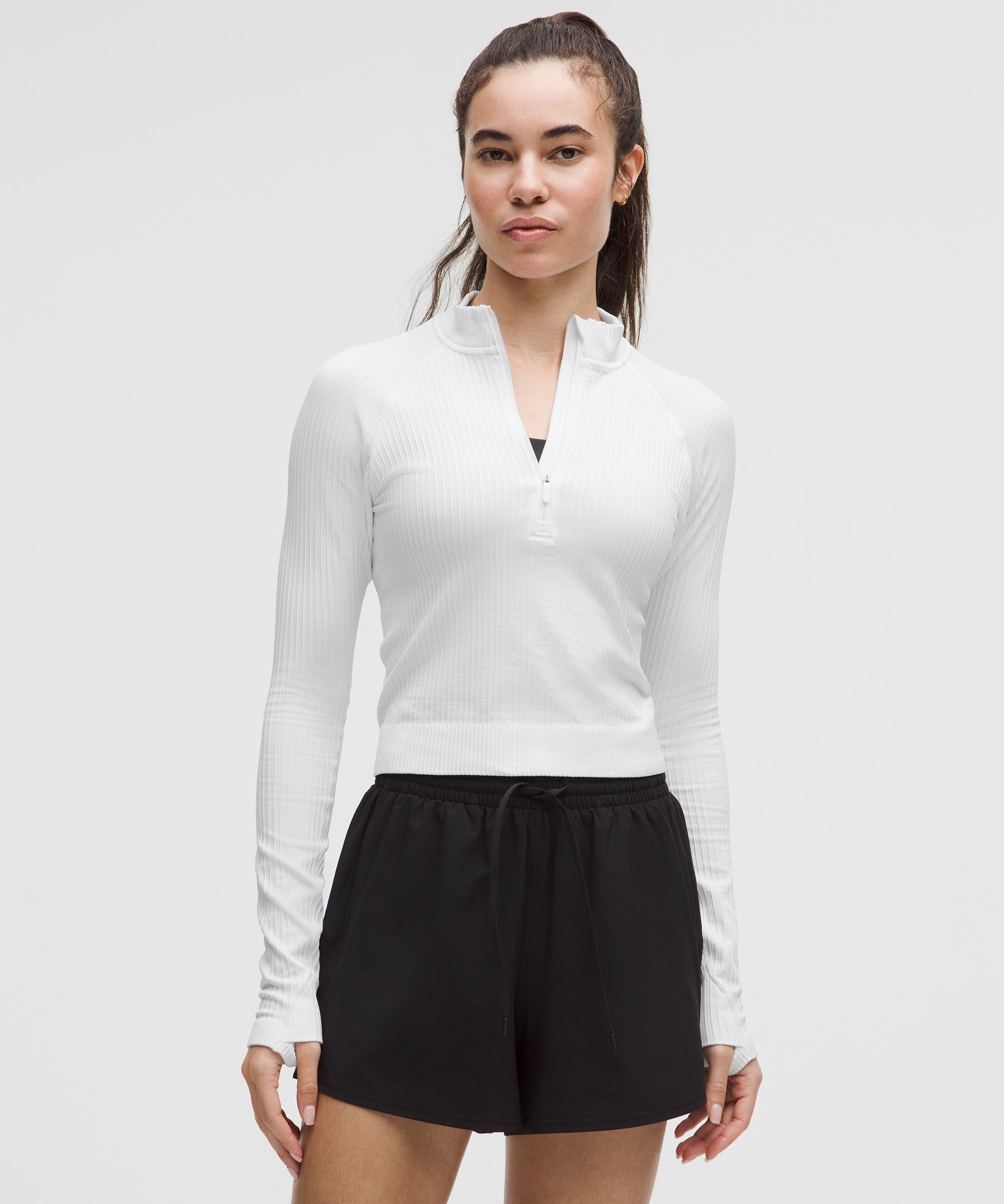 Lululemon Rest Less Cropped Half Zip | ModeSens