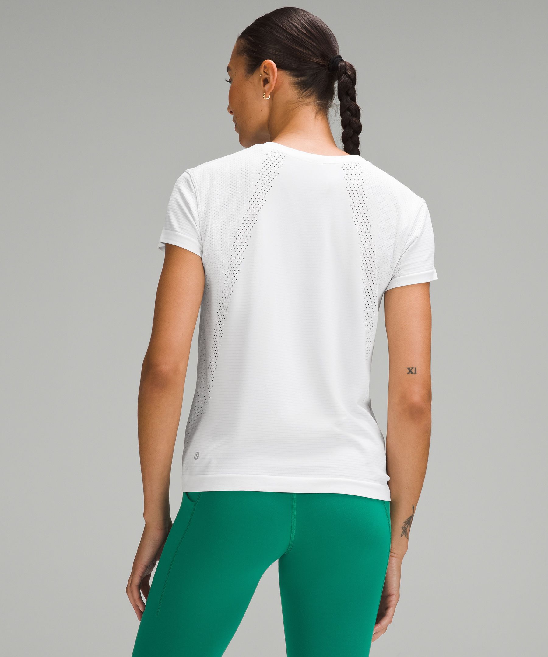 Lululemon Softstreme Gathered Tee Black Size 6 - $30 (65% Off