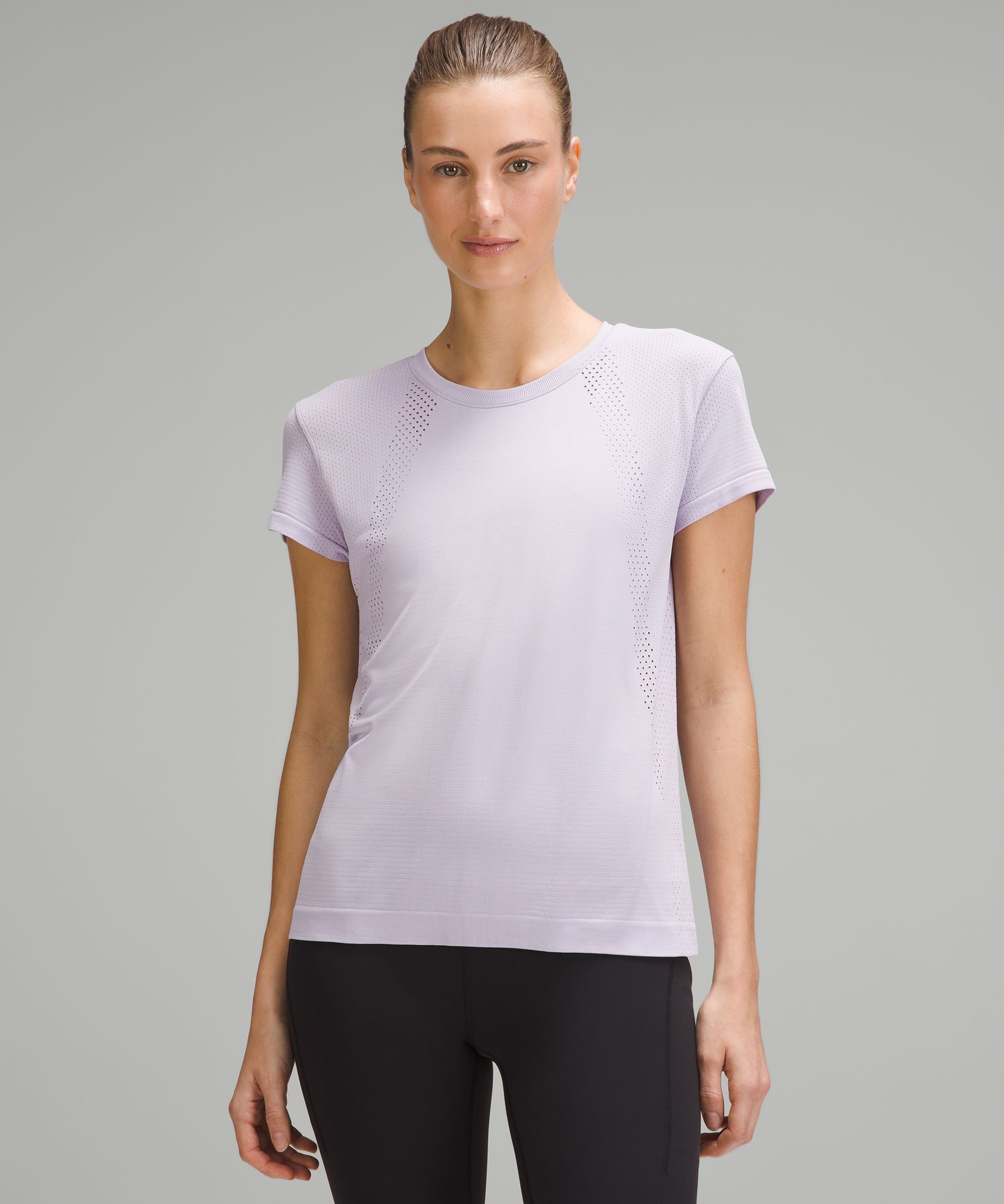 Lululemon Train To Be Short-sleeve Shirt In Purple
