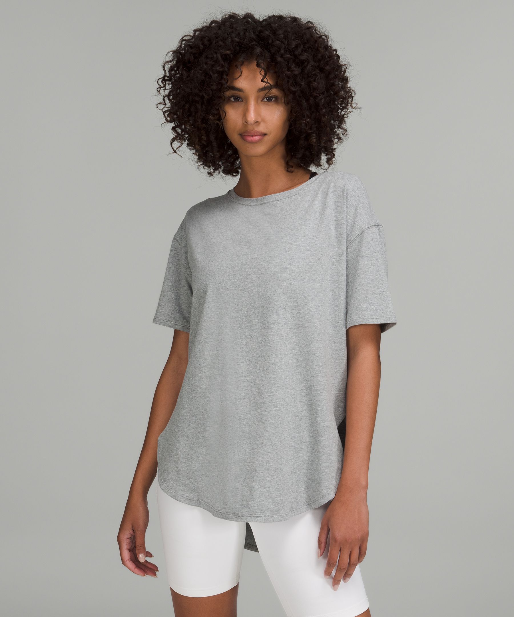 新品タグ付 ルルレモン ⭐︎ピマコットン ロングレングス ショートスリーブ半袖T黒 Pima Cotton Long-Length Short Sleeve Shirt | Lululemon JP