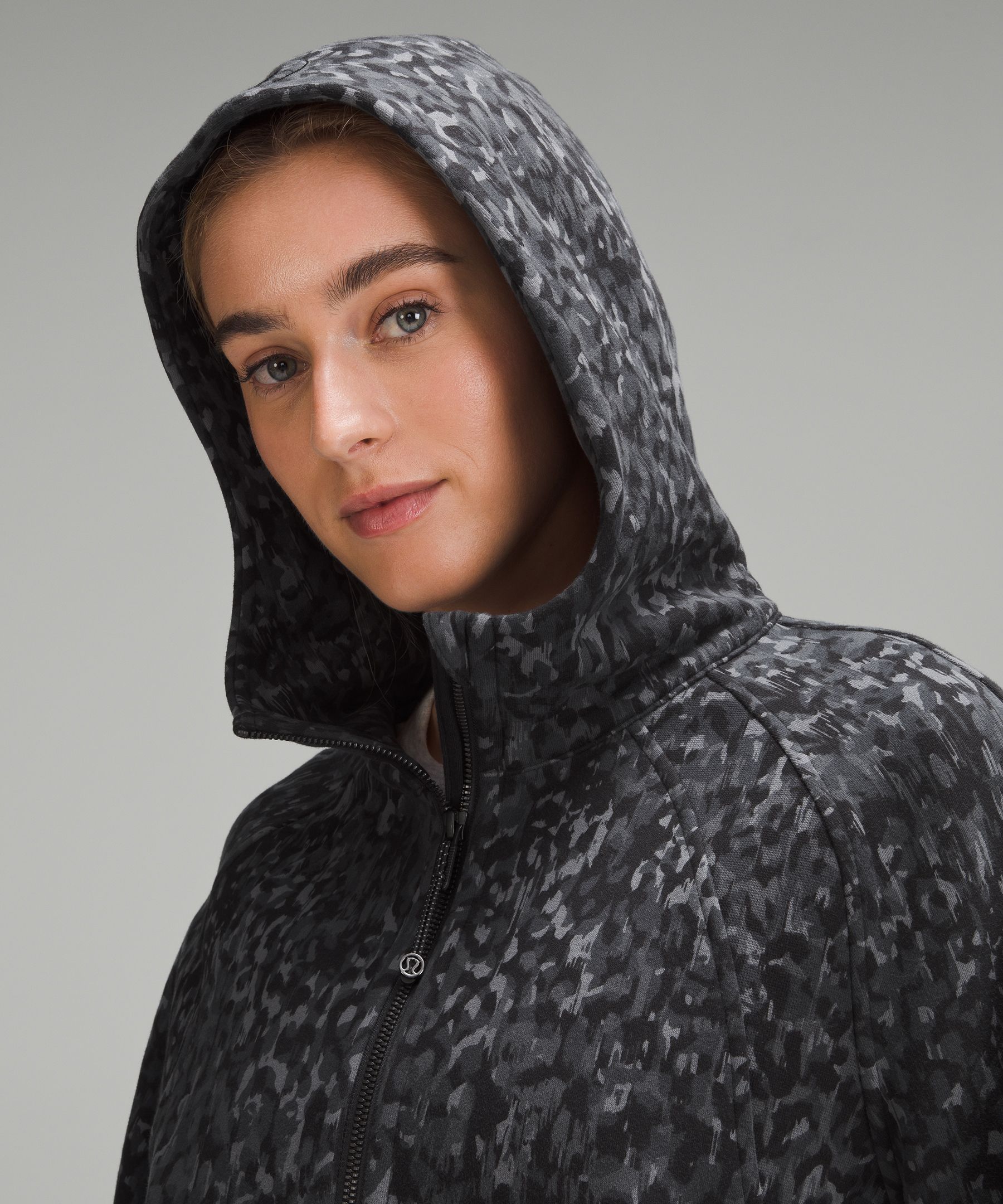 Lululemon scuba oversized half zipper hood sweater NWT. Color in heathered  speckled black in original package. Size M/L item coming with one free  shopping bag Size M - $180 New With Tags 