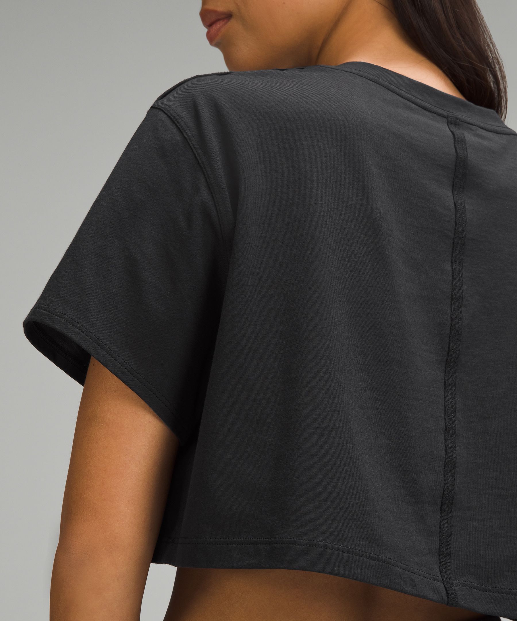 Lululemon All Yours Crop Tee - Brown Earth - lulu fanatics