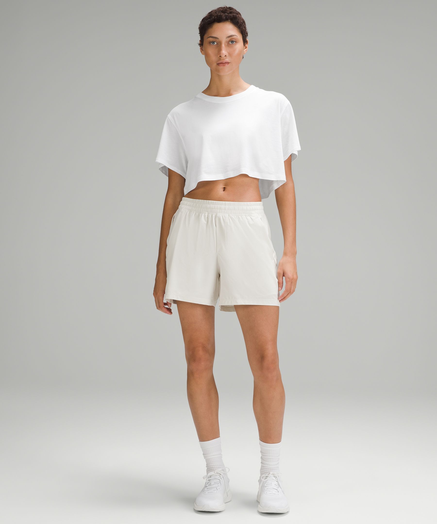 LULULEMON All Yours cropped Pima cotton T-shirt