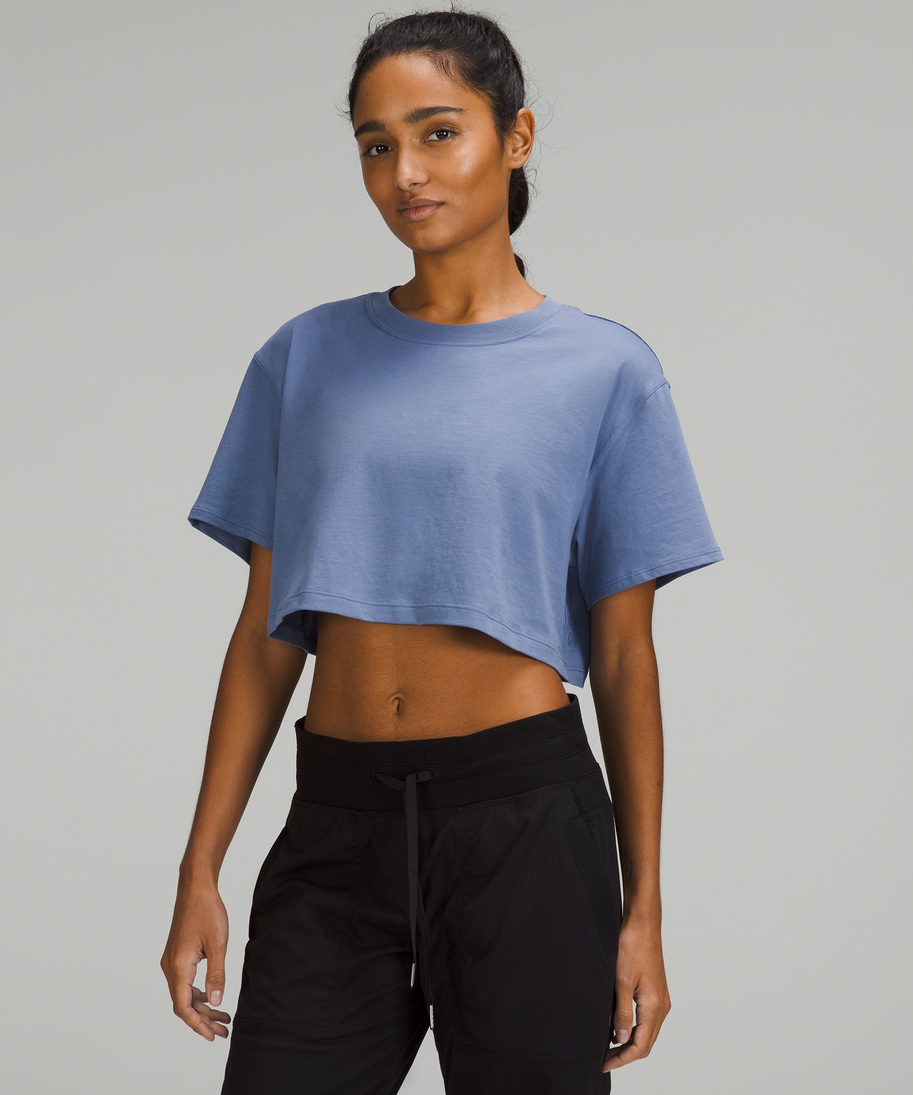 Lululemon All Yours Cropped T-shirt In Red Rock