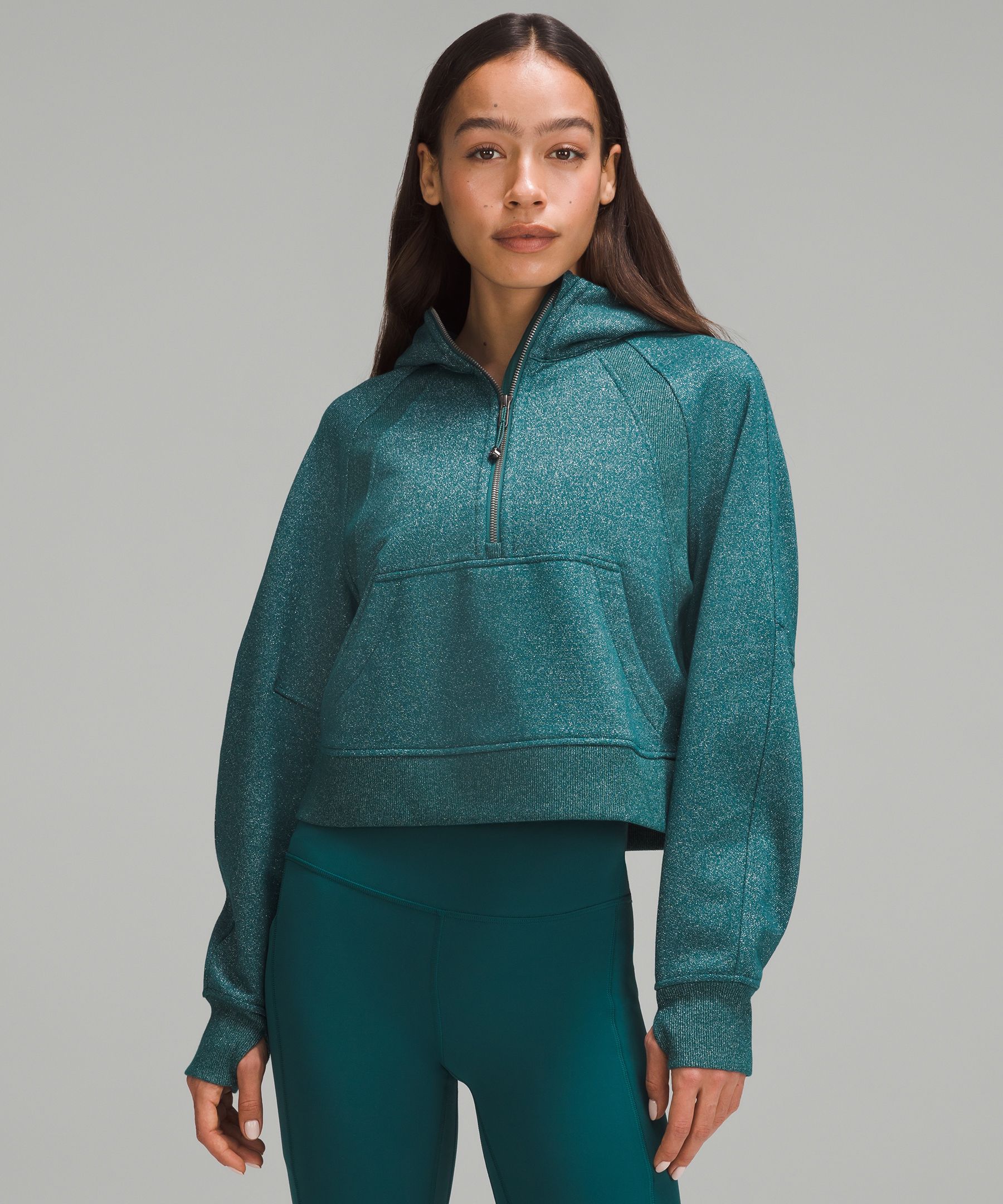 OFFICIALLY OBSESSED w the scuba half zip! I will be hibernating in this all  winter! I bought it when it first released in black and returned it but I  love the heathered