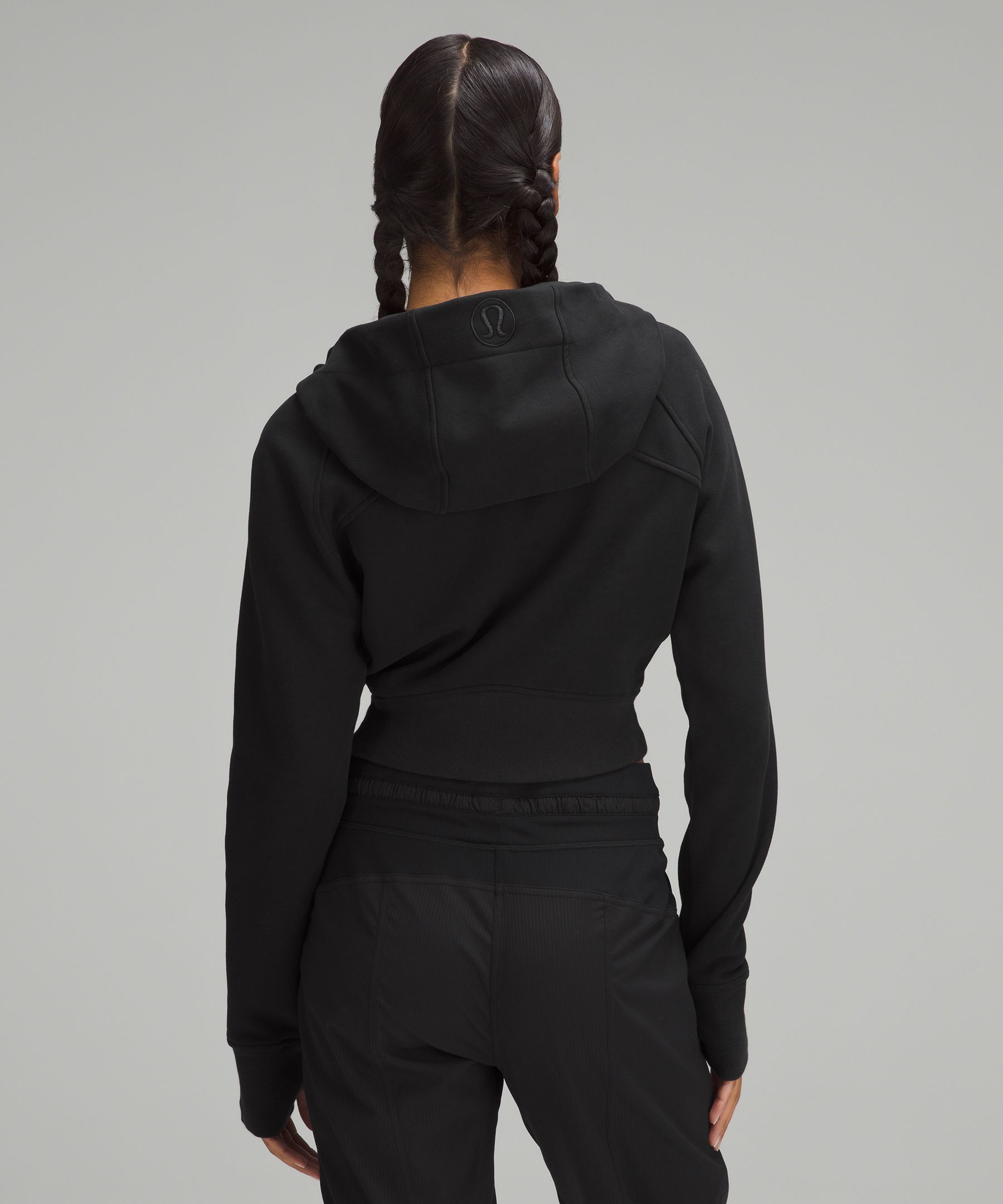 lululemon Scuba Full-Zip Cropped - Zip-up sweatshirt - black