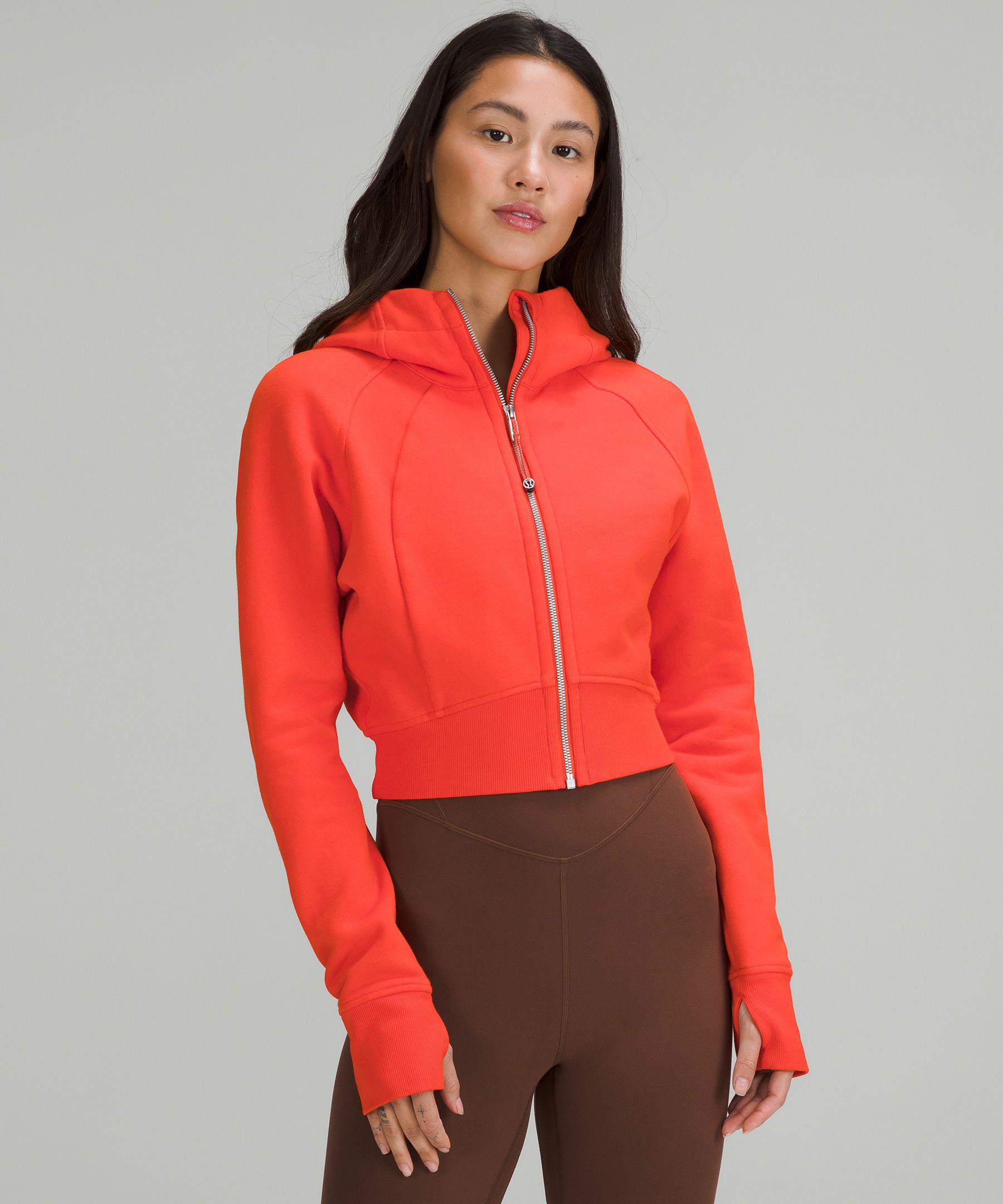 Scuba Full-Zip Cropped Hoodie