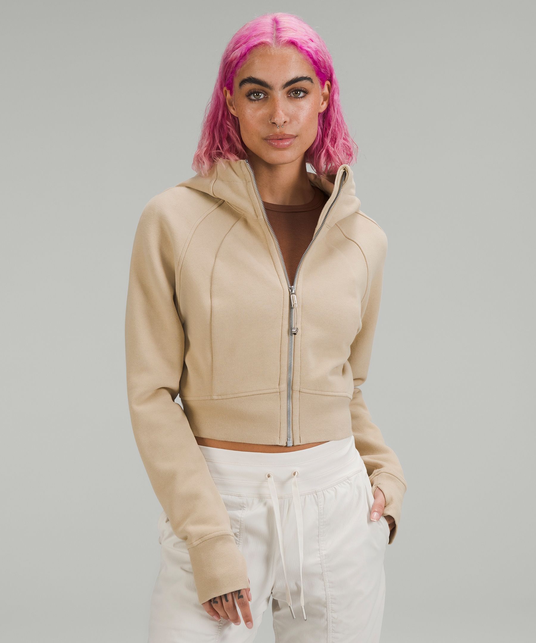 Lululemon Scuba Full-zip Cropped Hoodie