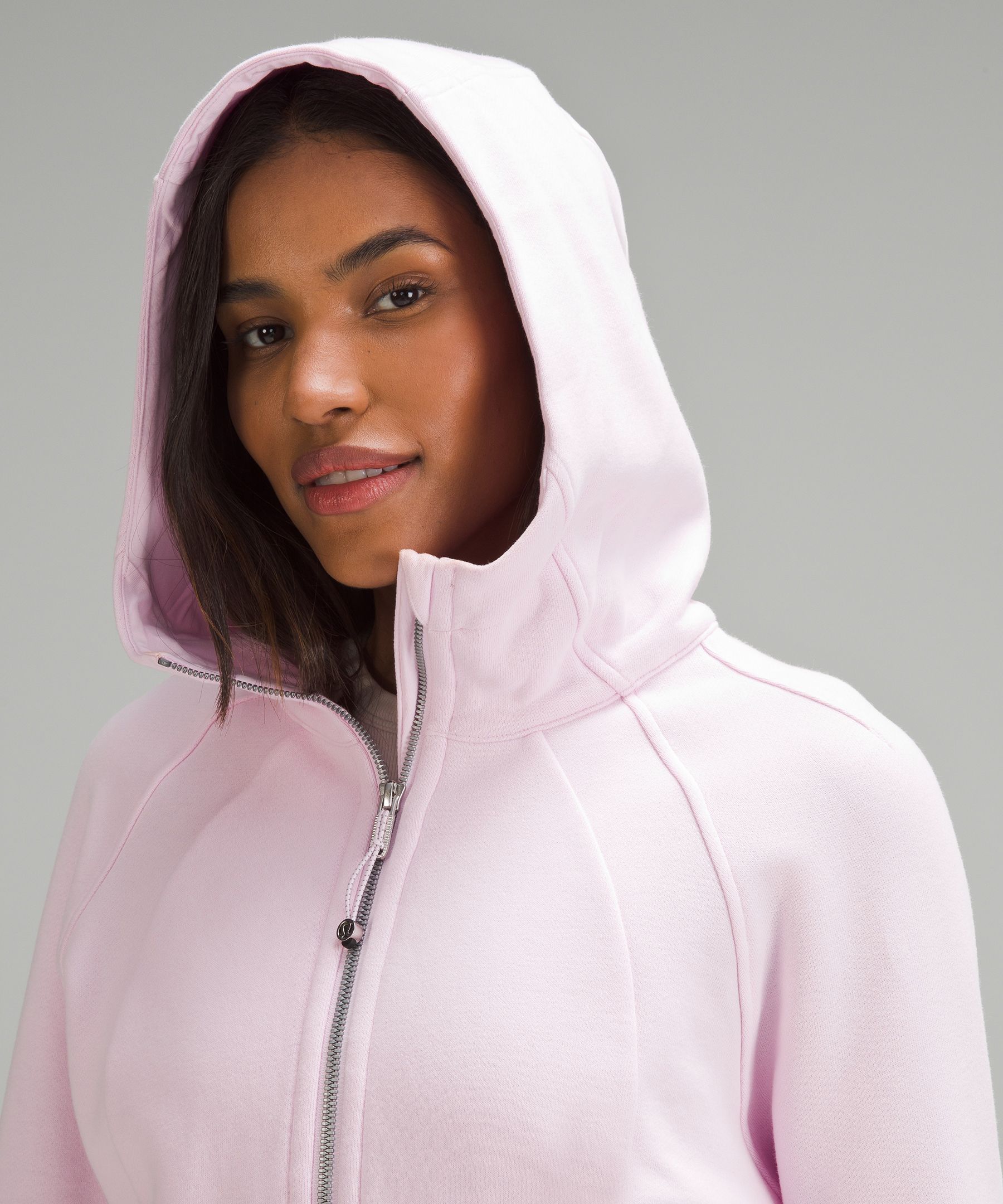 Scuba Full-Zip Cropped Hoodie