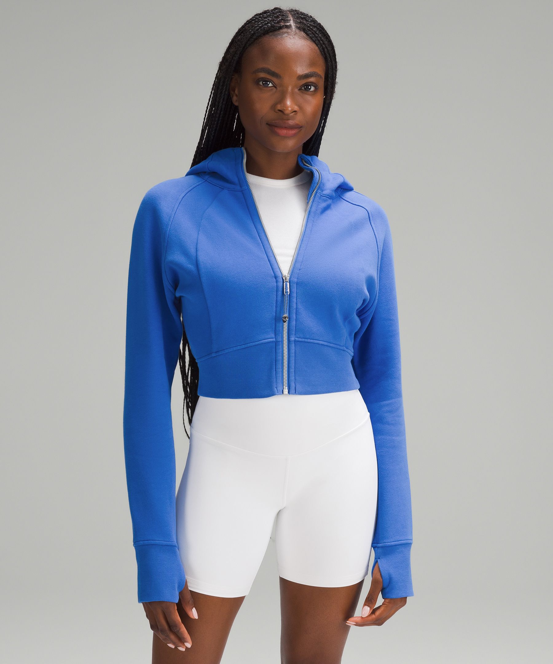 lululemon athletica, Tops, Lululemon Scuba Fullzip Cropped Hoodie