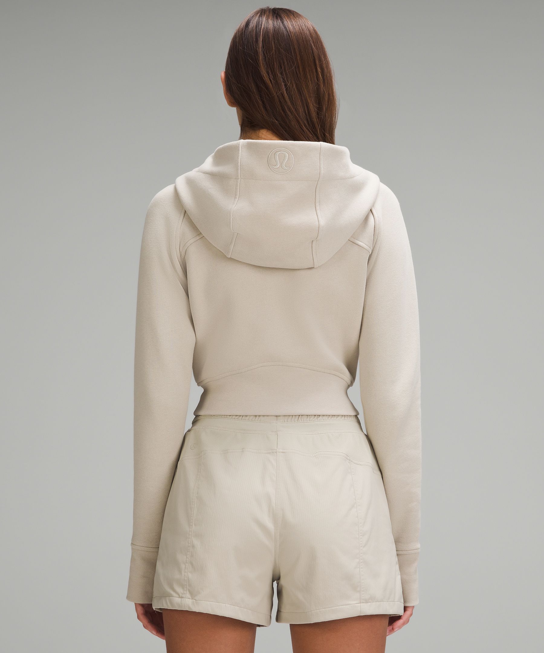 lululemon Cropped Scuba Hoodie in Lip Gloss & Align Pants in Wild