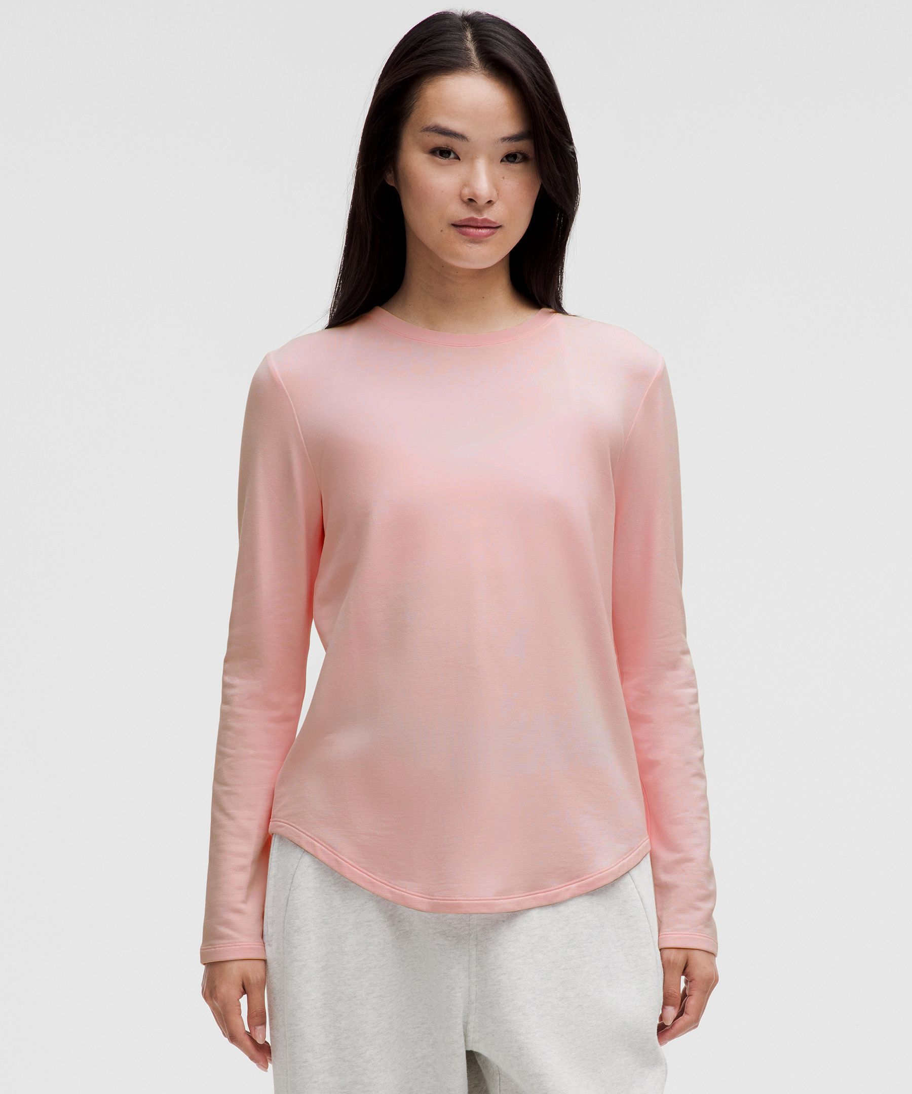 Love Modal Fleece Long-Sleeve Shirt - Pink