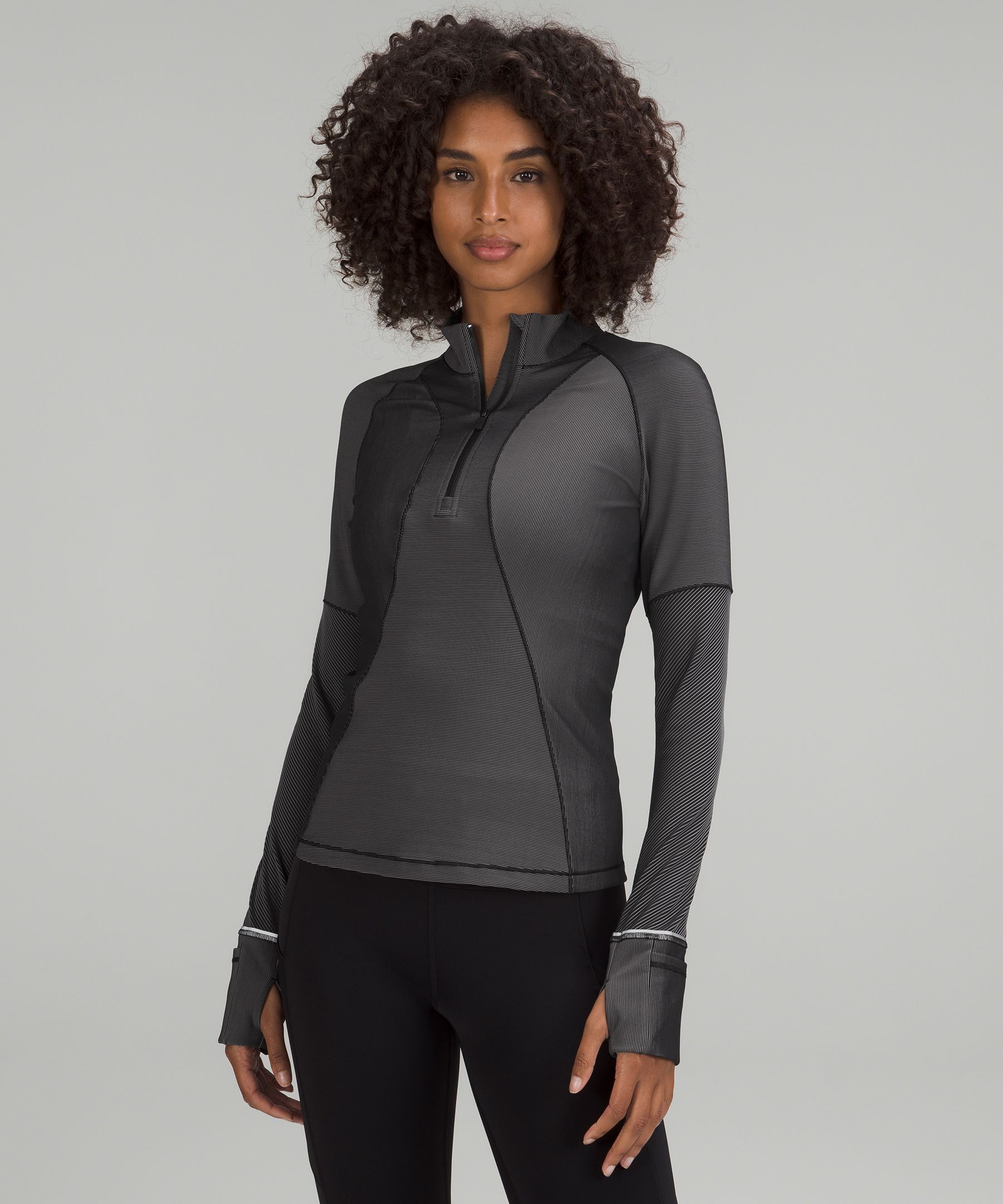 Two Tone Ribbed Running Half Zip Lululemon EU