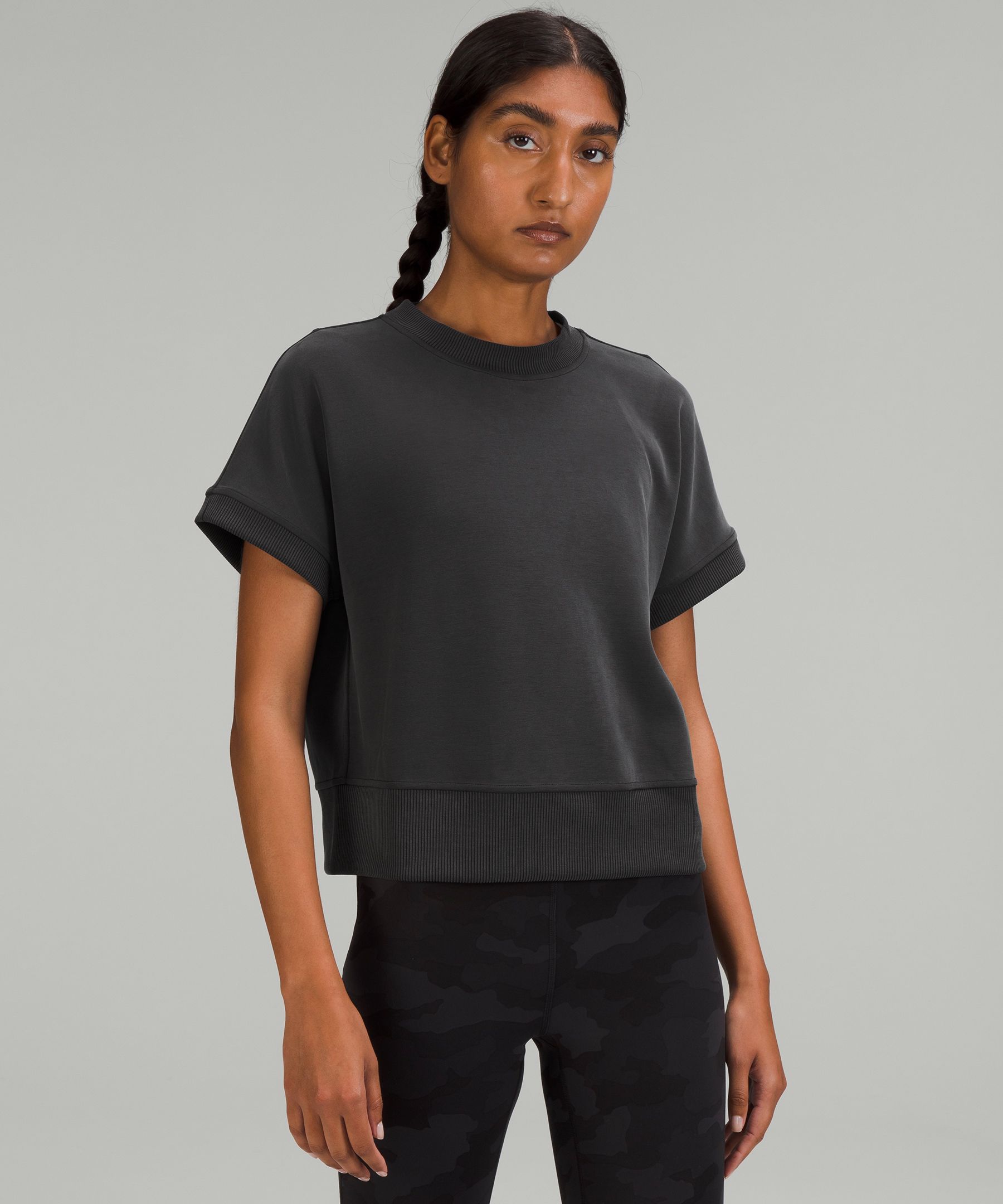 Lululemon Softstreme Relaxed-fit T-shirt In Black