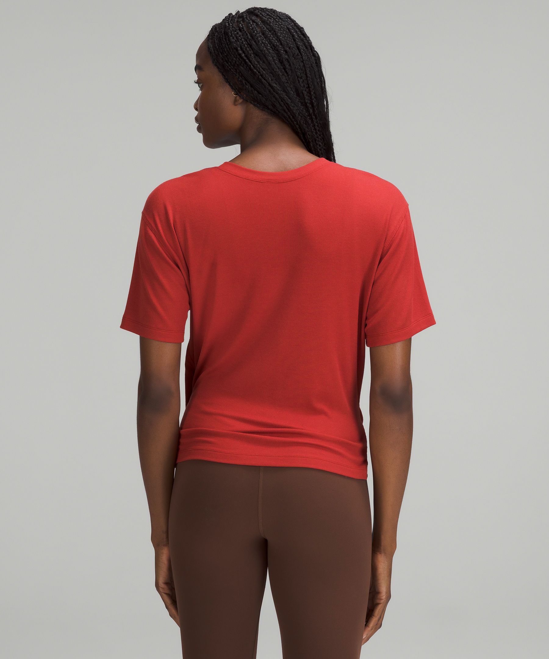 strubehoved høj uafhængigt Lululemon Ribbed Modal-silk Blend Reversible T-shirt | ModeSens