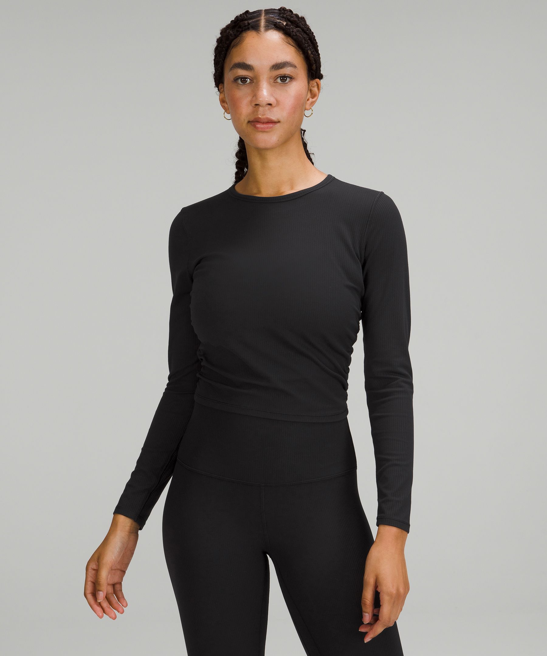 Lululemon All It Takes Long Sleeve Shirt Ribbed Nulu