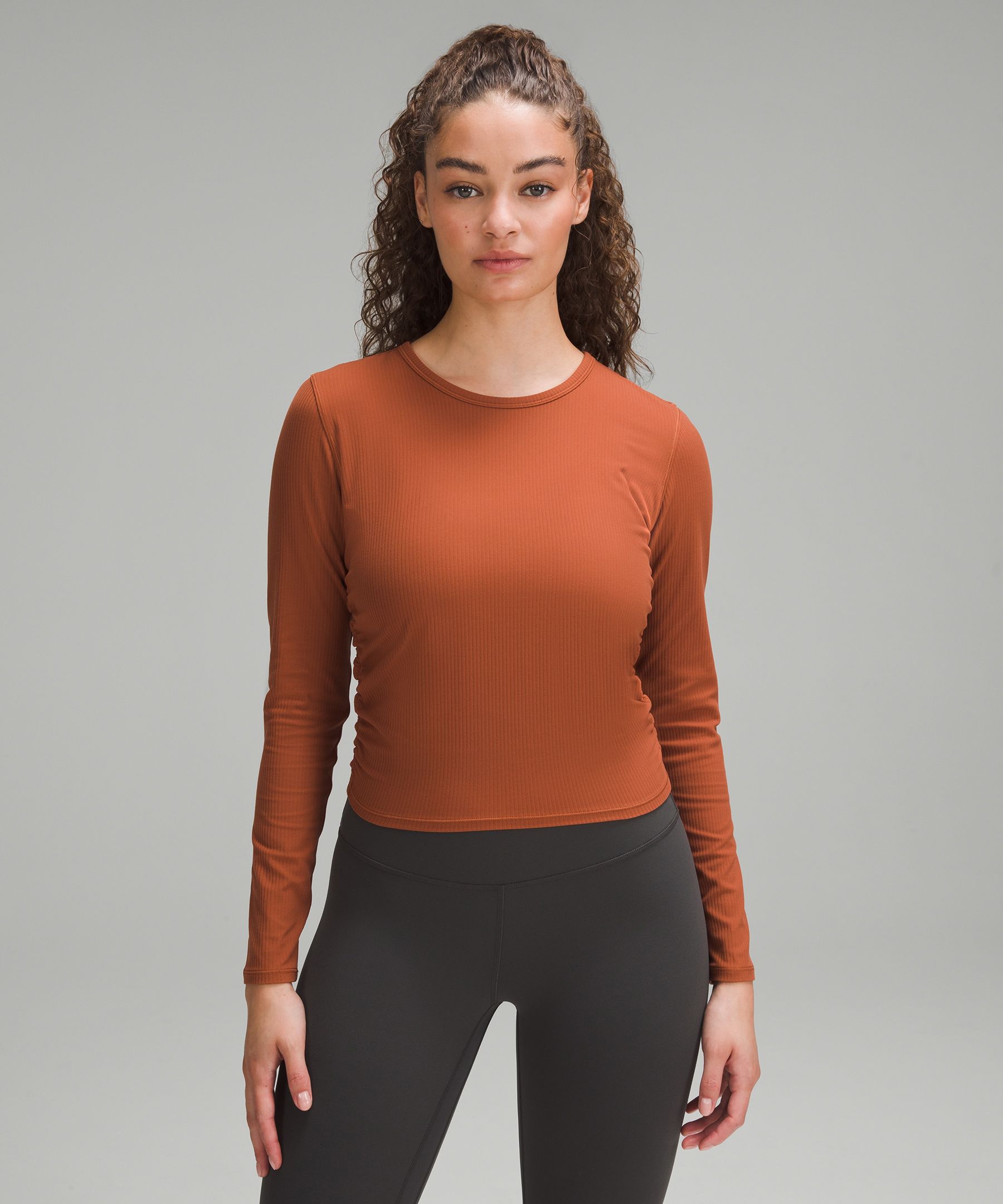 LULULEMON All It Takes Ribbed Nulu Long-Sleeve Shirt Size 10 for Women