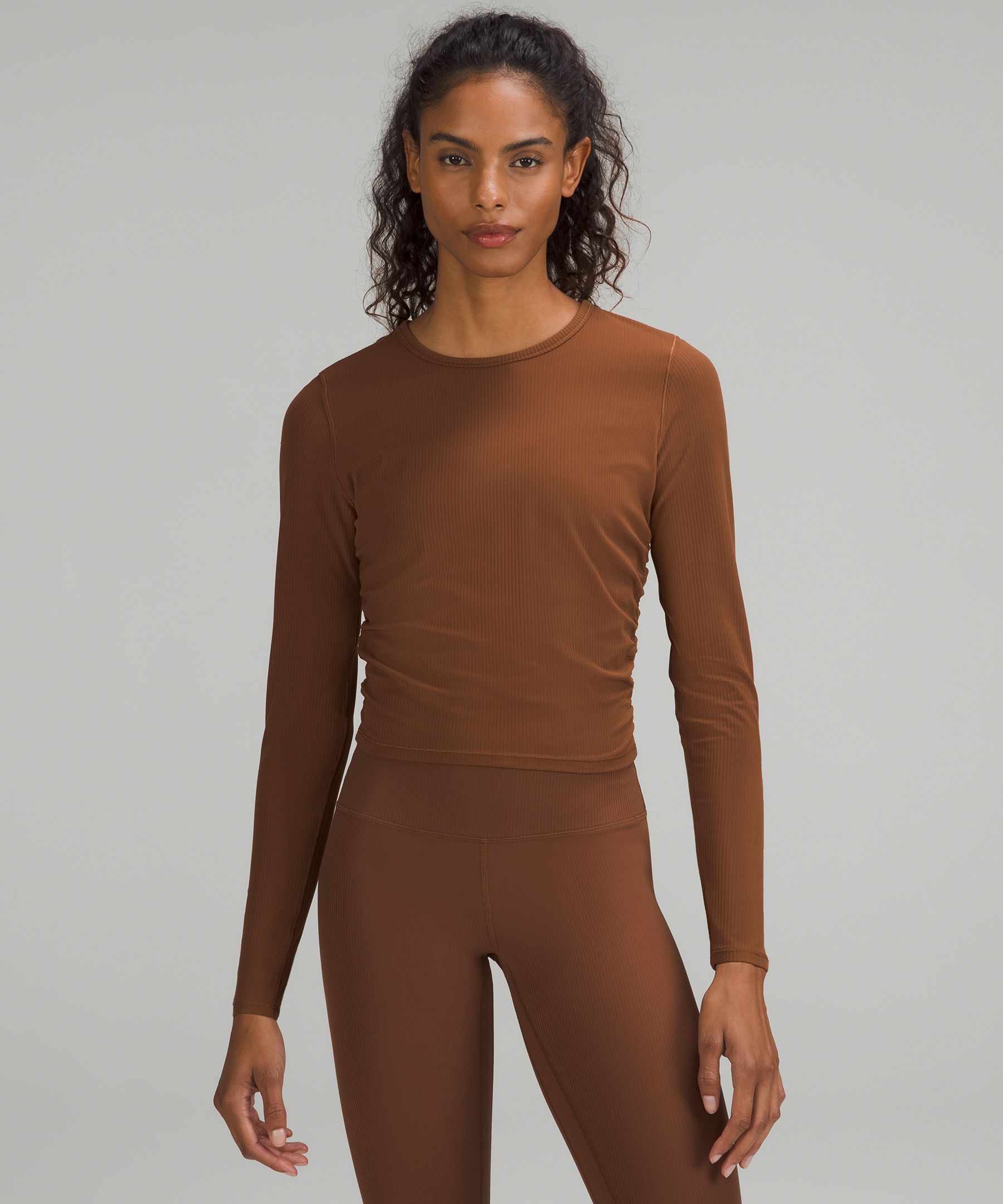 Lululemon All It Takes Long Sleeve Shirt Ribbed Nulu