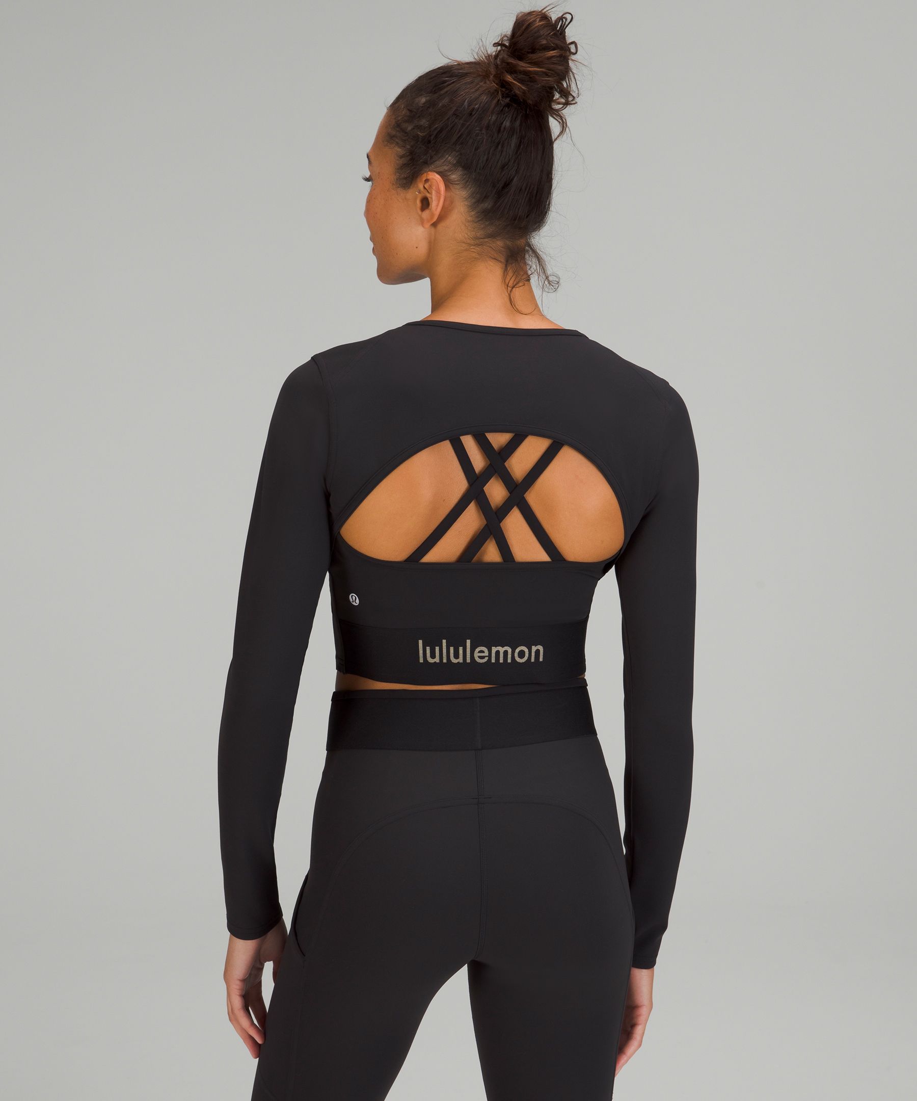 Lululemon athletica Logo Elastic Everlux Long Sleeve Shirt, Women's Shirts