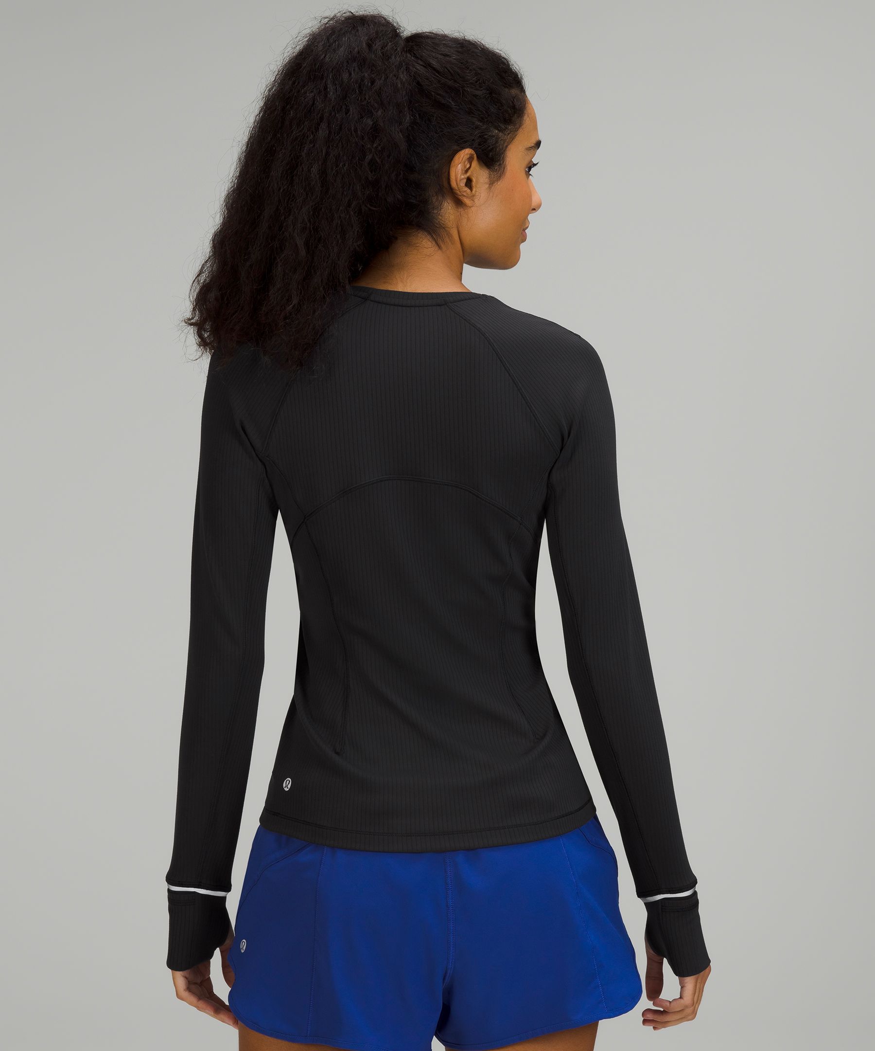 Black It's Rulu Run technical-jersey cropped top