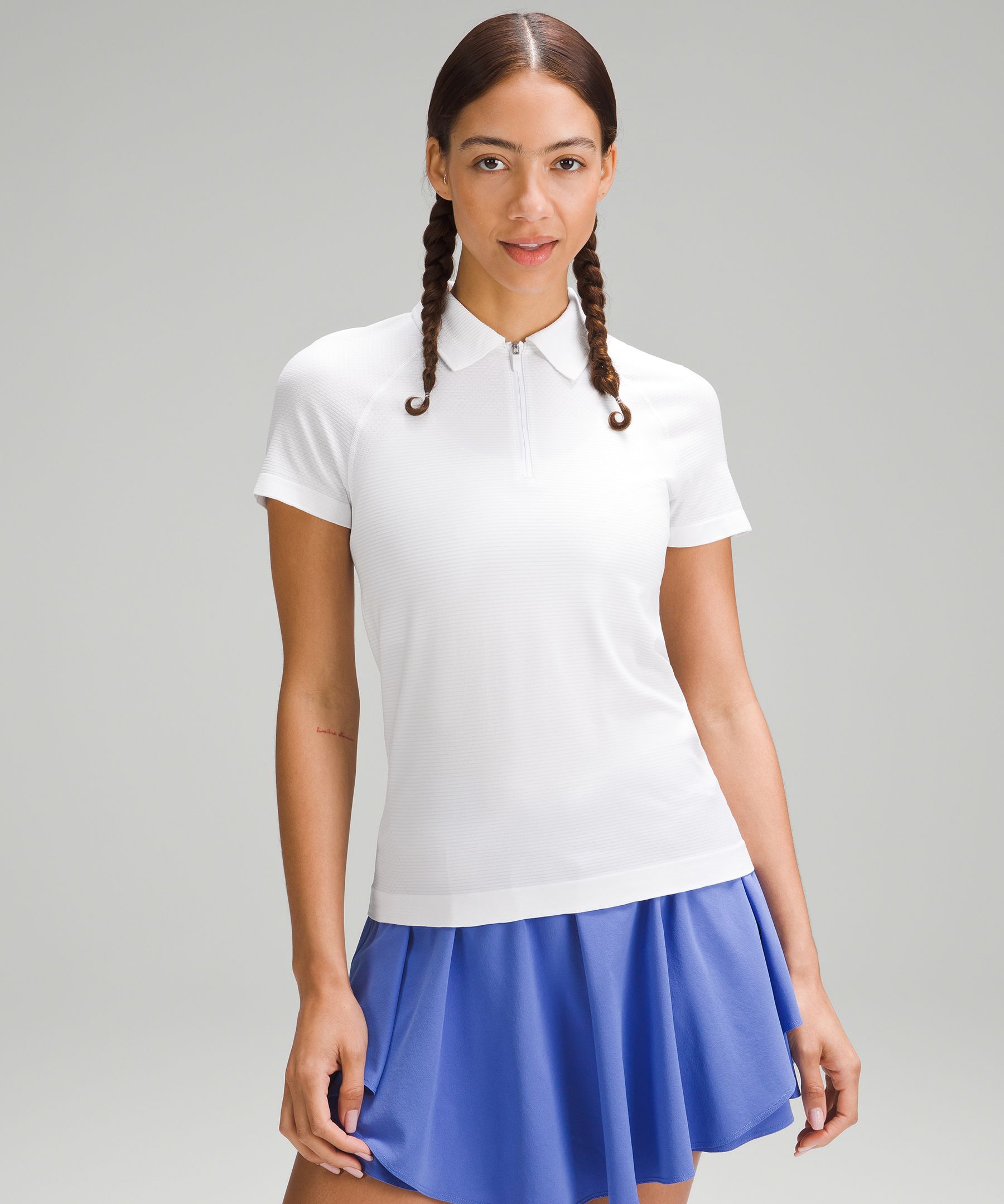 Swiftly Tech Relaxed-Fit Polo Shirt | Women's Short Sleeve Shirts & Tee's