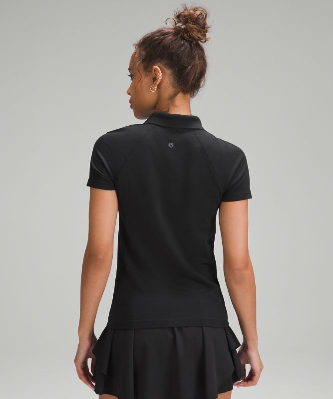Swiftly Tech Short-Sleeve Half-Zip Polo Shirt