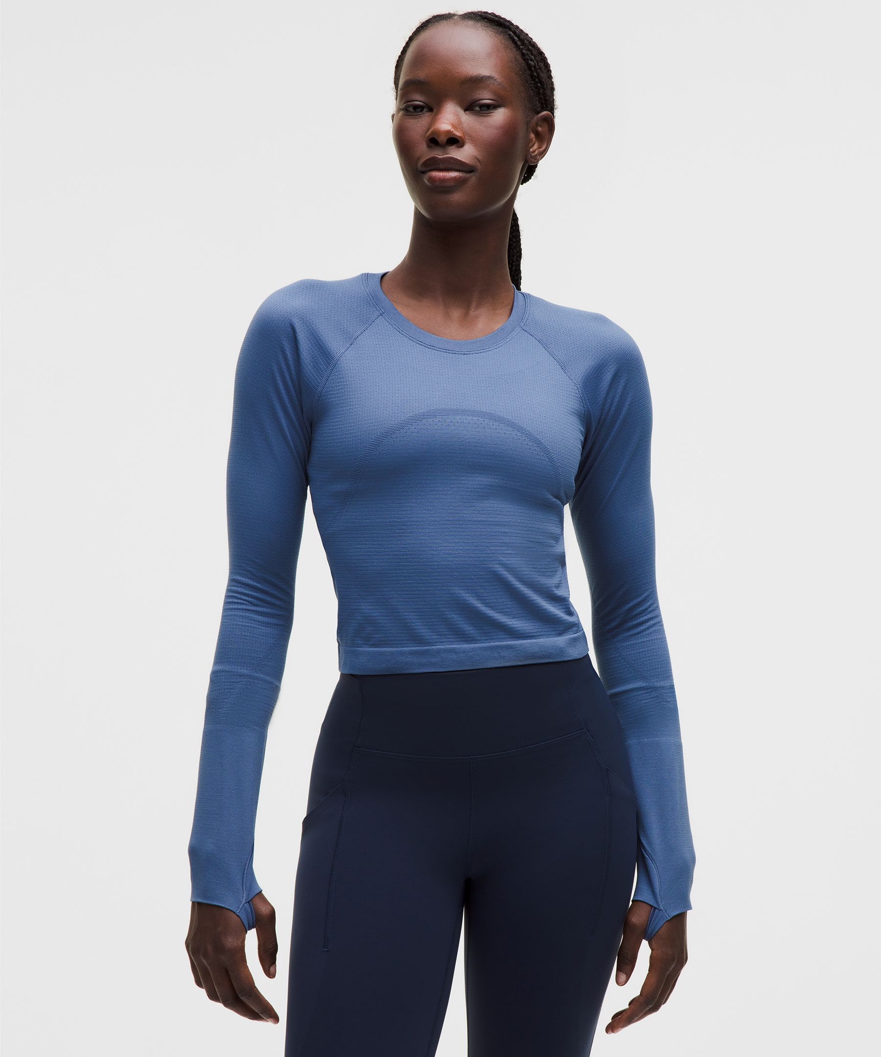 Lululemon Swiftly Tech Cropped Long-sleeve Shirt 2.0