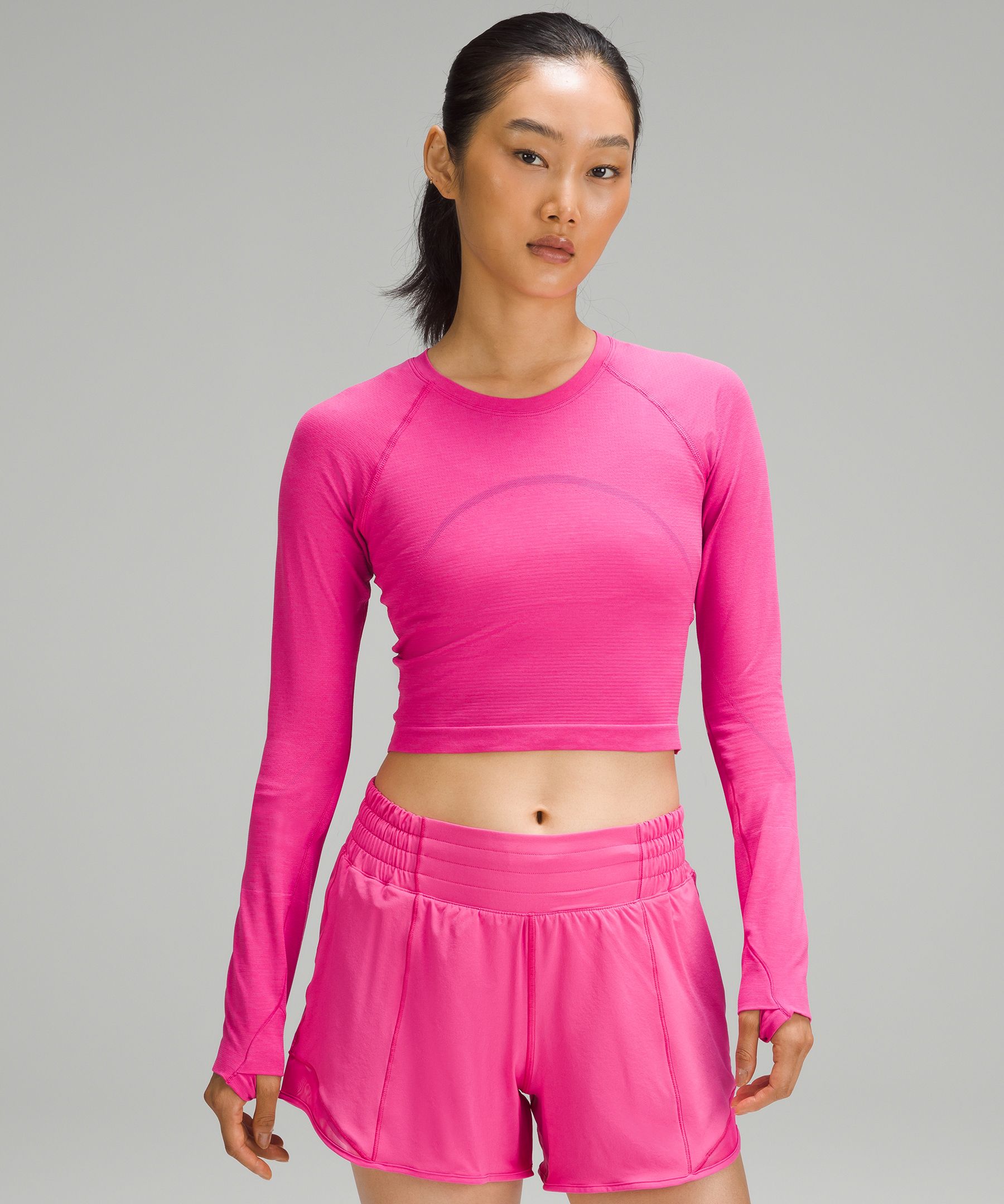 Lululemon Swiftly Tech Cropped Long-sleeve Shirt 2.0