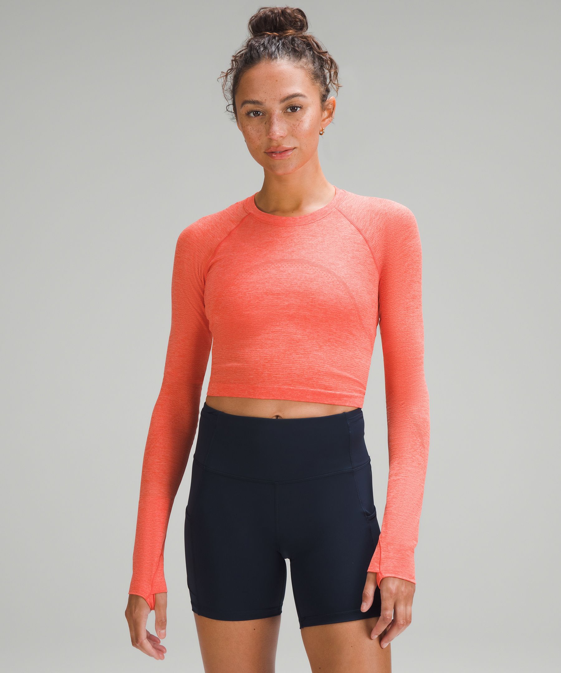 Lululemon Swiftly Tech Cropped Long-sleeve Shirt 2.0