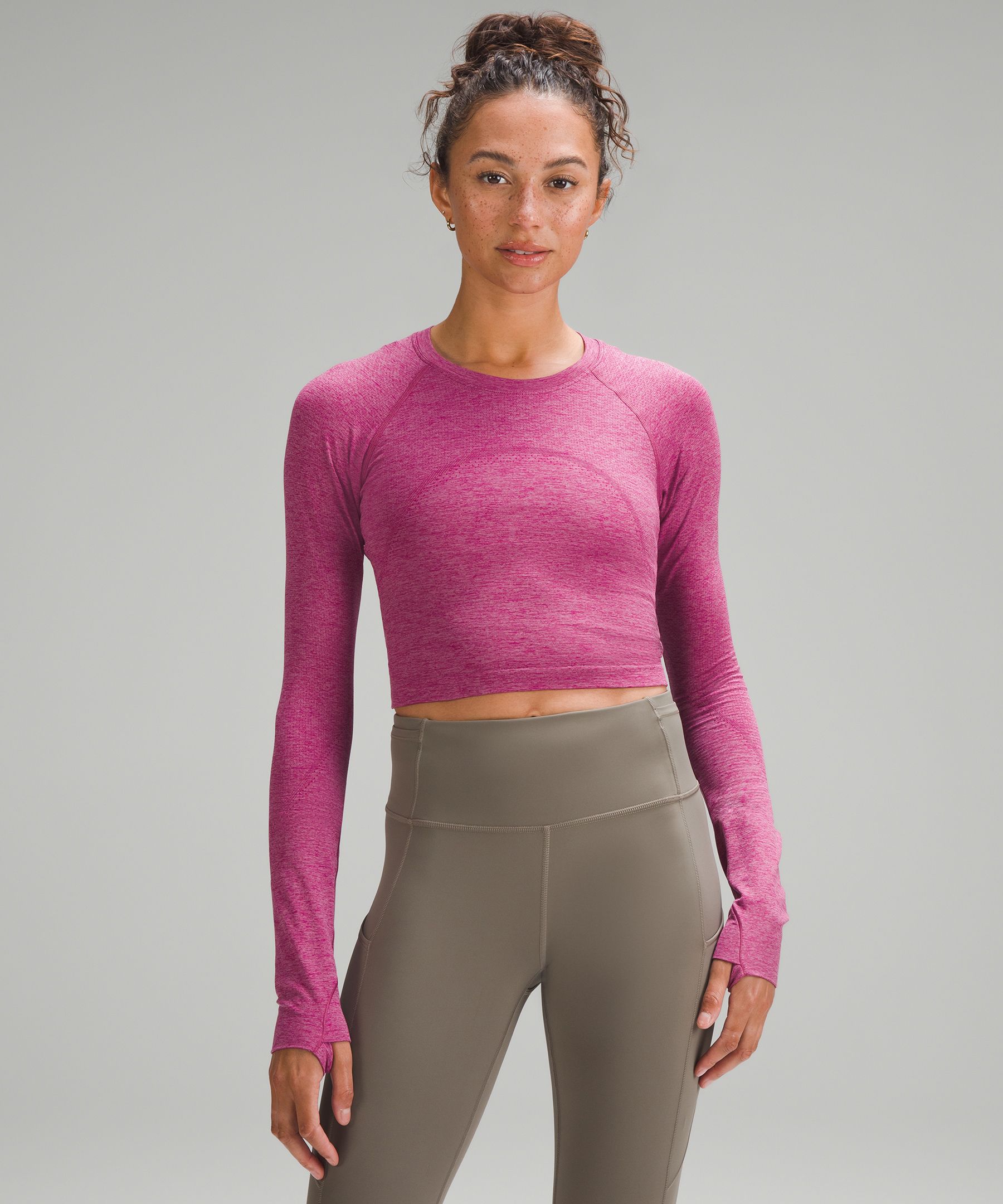 Lululemon athletica Swiftly Tech Cropped Long-Sleeve Shirt 2.0, Women's  Long Sleeve Shirts