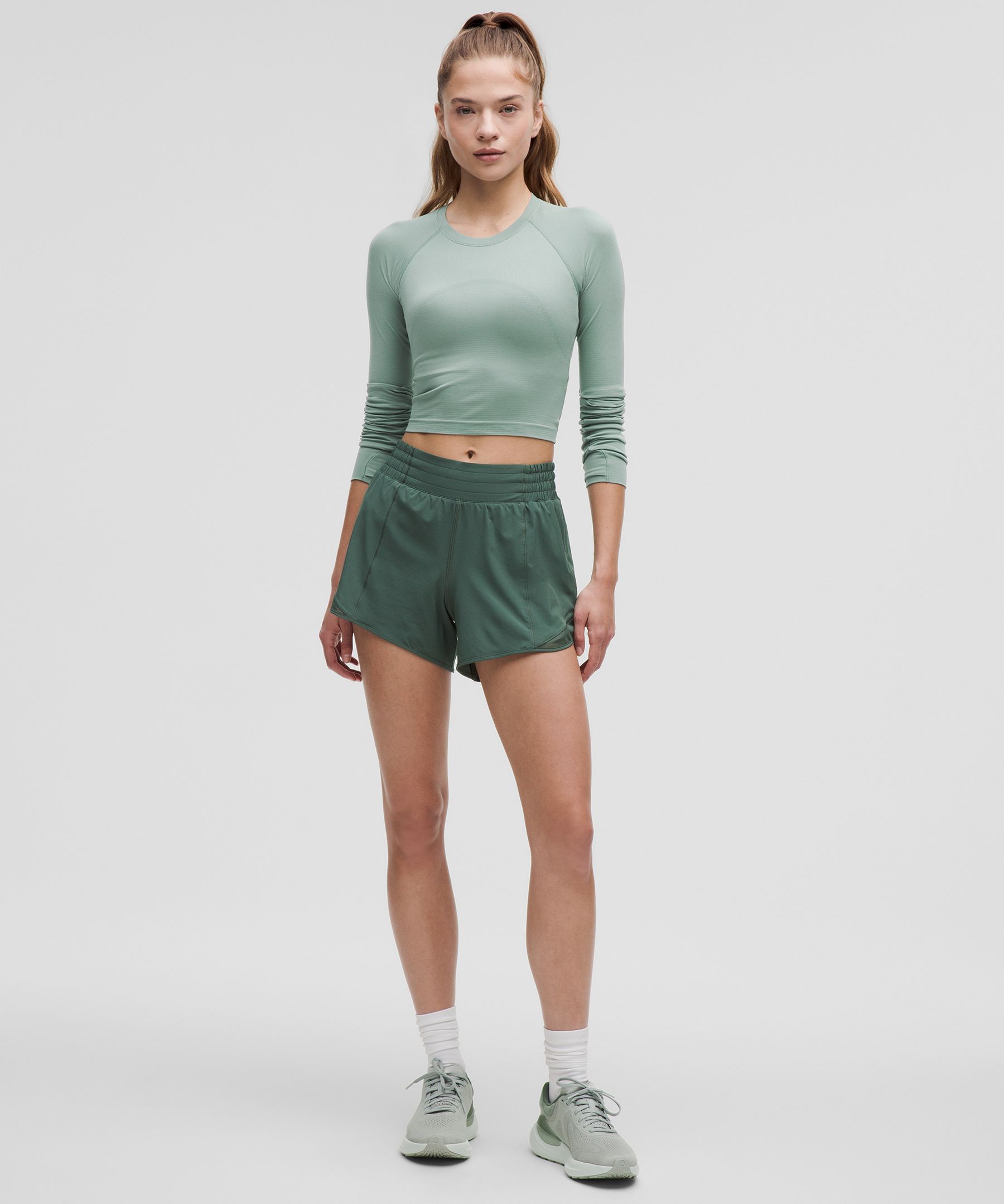 Lululemon Swiftly Tech Cropped Long-sleeve Shirt 2.0