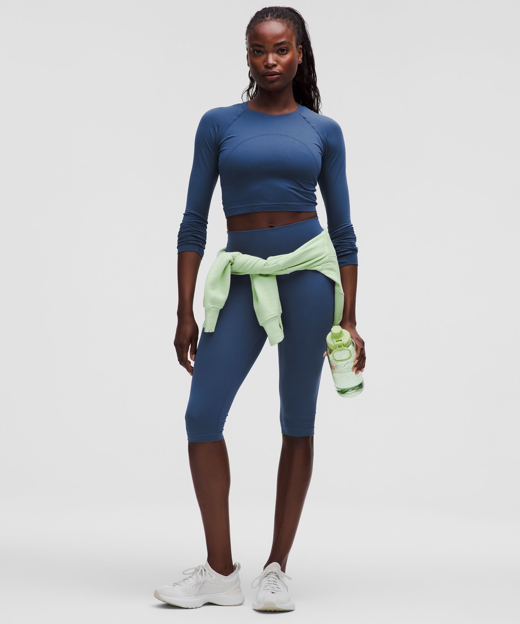 Lululemon Swiftly Tech Cropped Long-sleeve Shirt 2.0