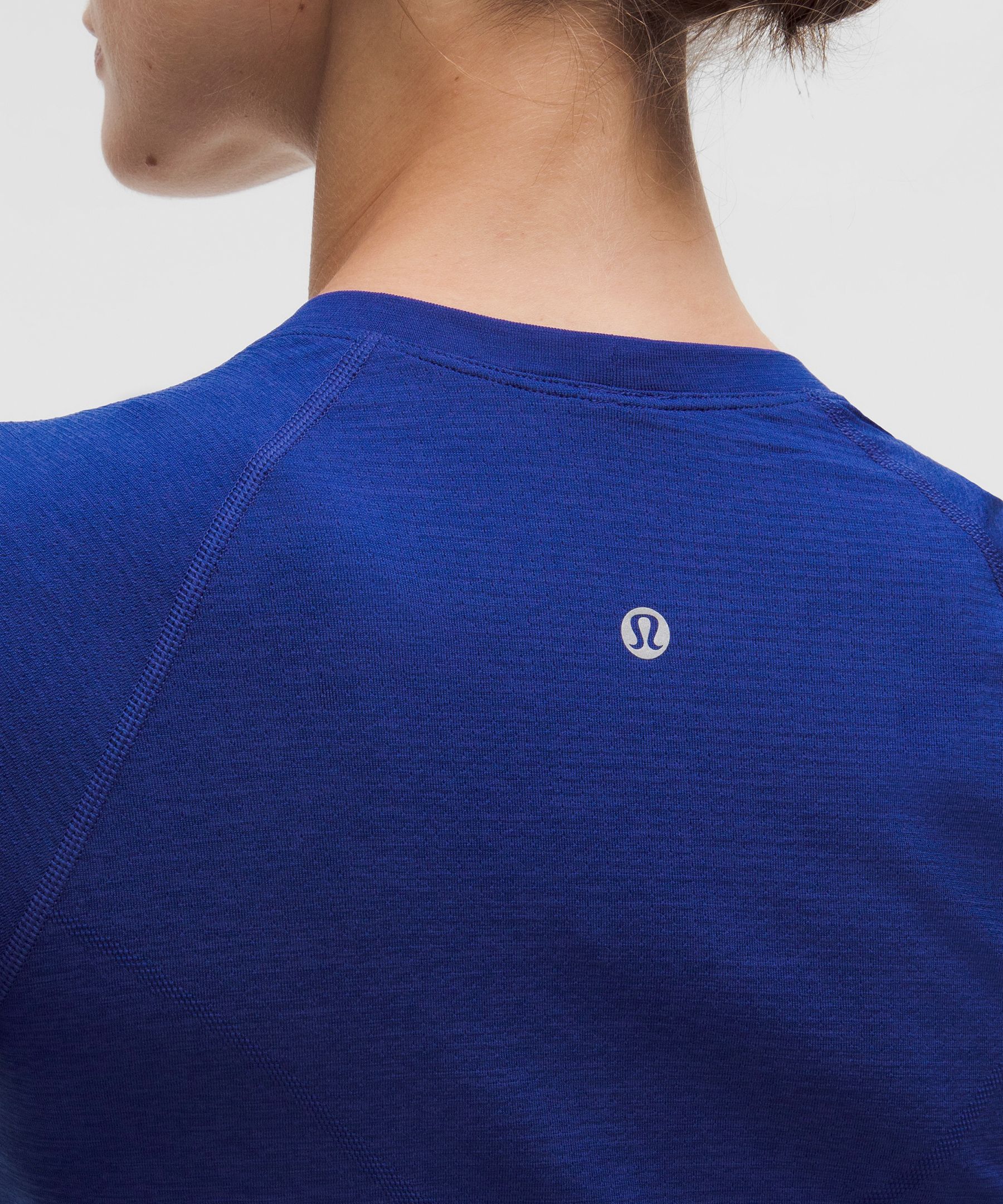 Lululemon Swiftly Tech Cropped Long-sleeve Shirt 2.0 In Blue