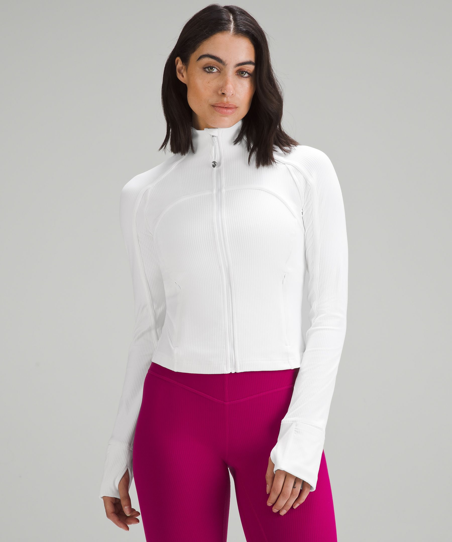 Lululemon Cropped Define Jacket Ribbed Nulu