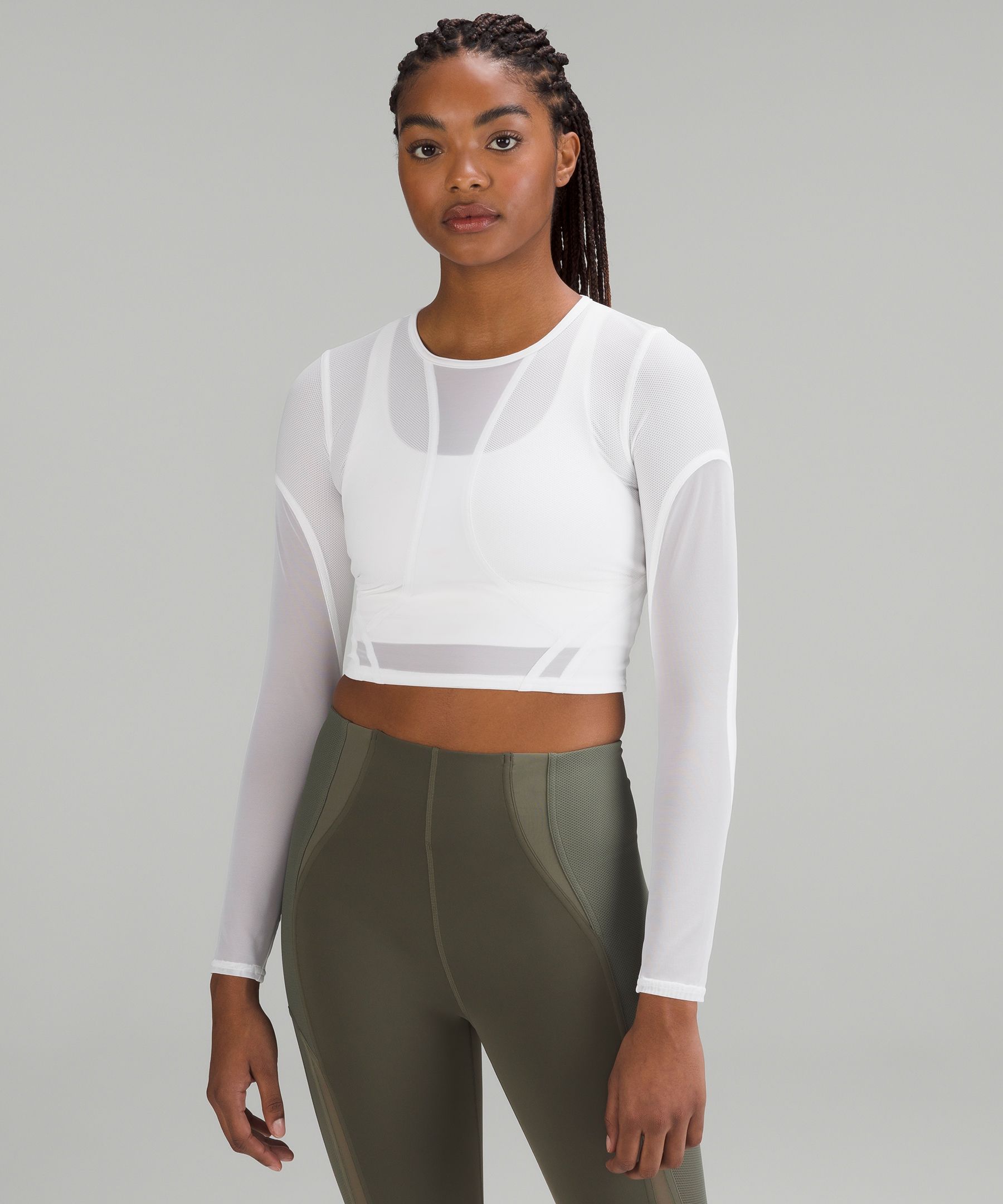 Training Long Sleeve Crop Top