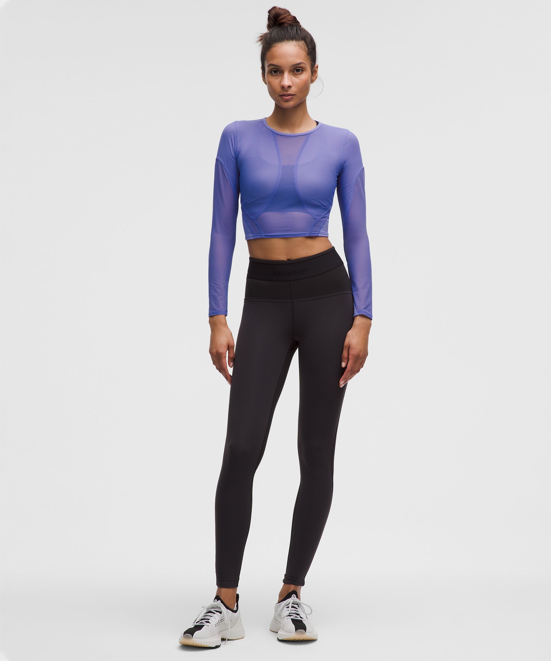 Mesh Panelled Training Long Sleeve Shirt, Women's Long Sleeve Shirts