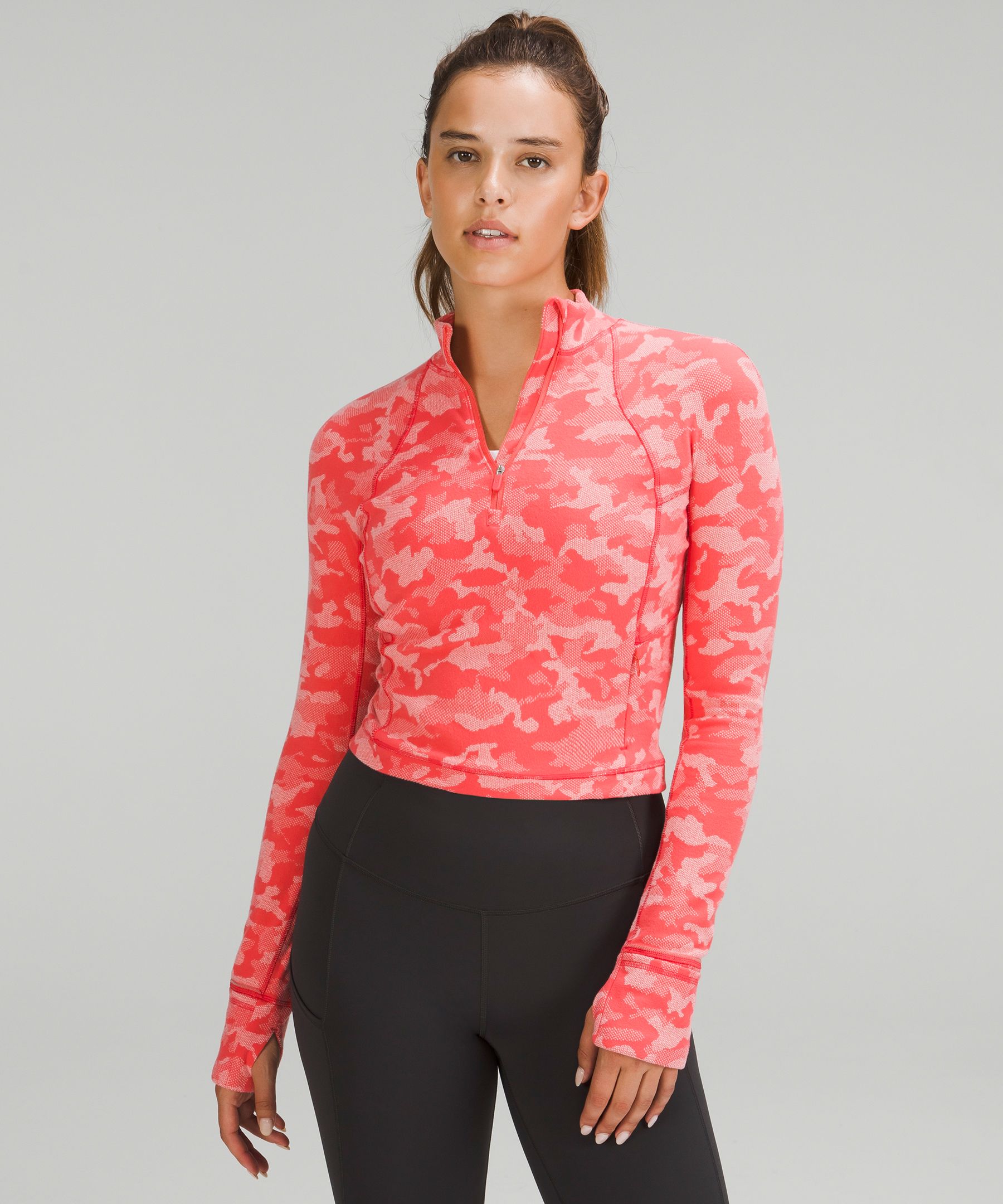 Lululemon It's Rulu Cropped Half Zip