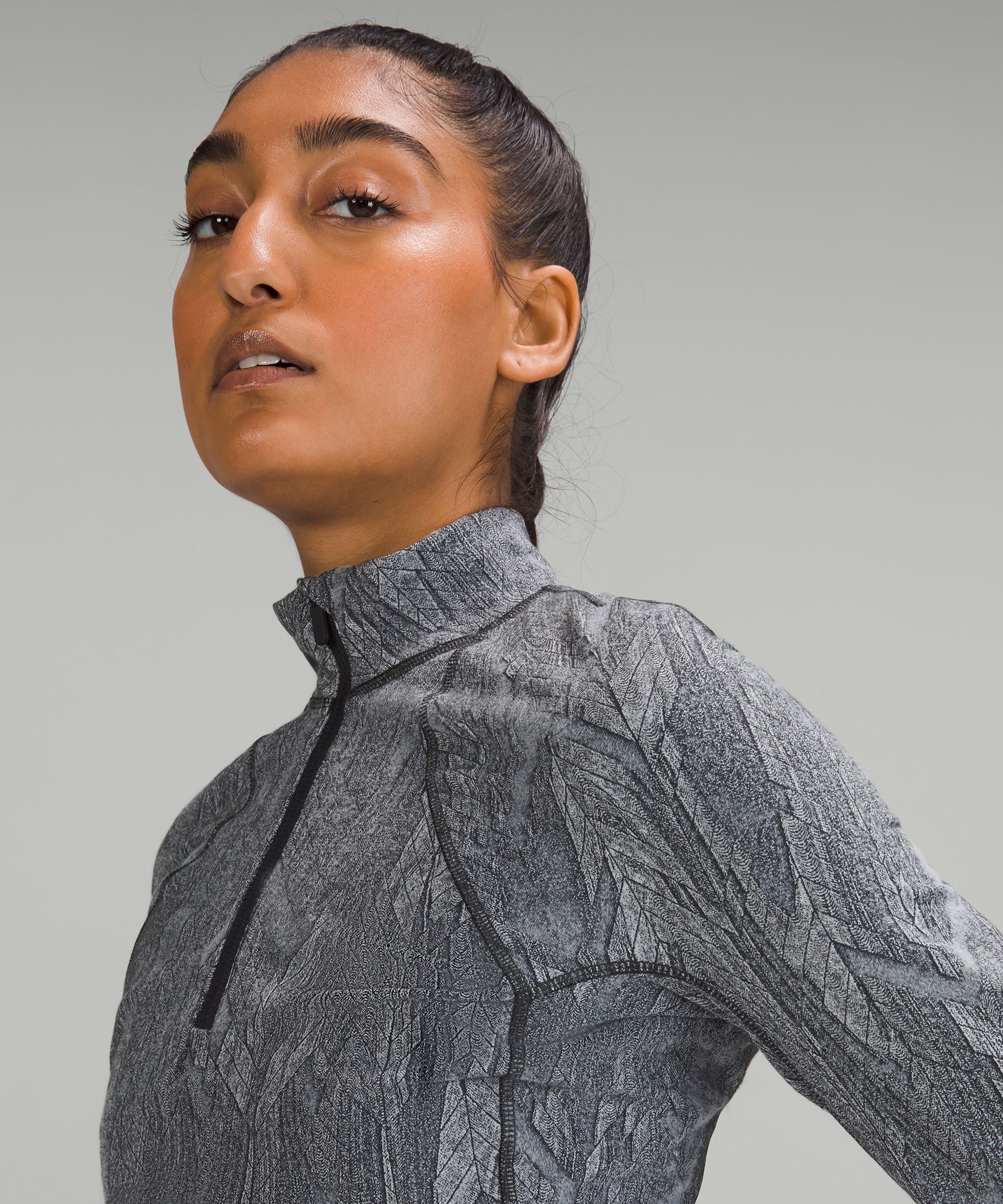 It's Rulu Run Cropped Half Zip | Women's Long Sleeve Shirts