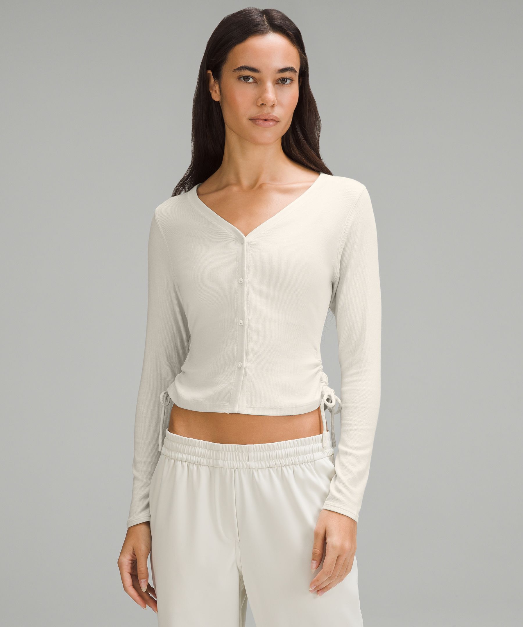 Lululemon Side-cinch Ribbed Cardigan