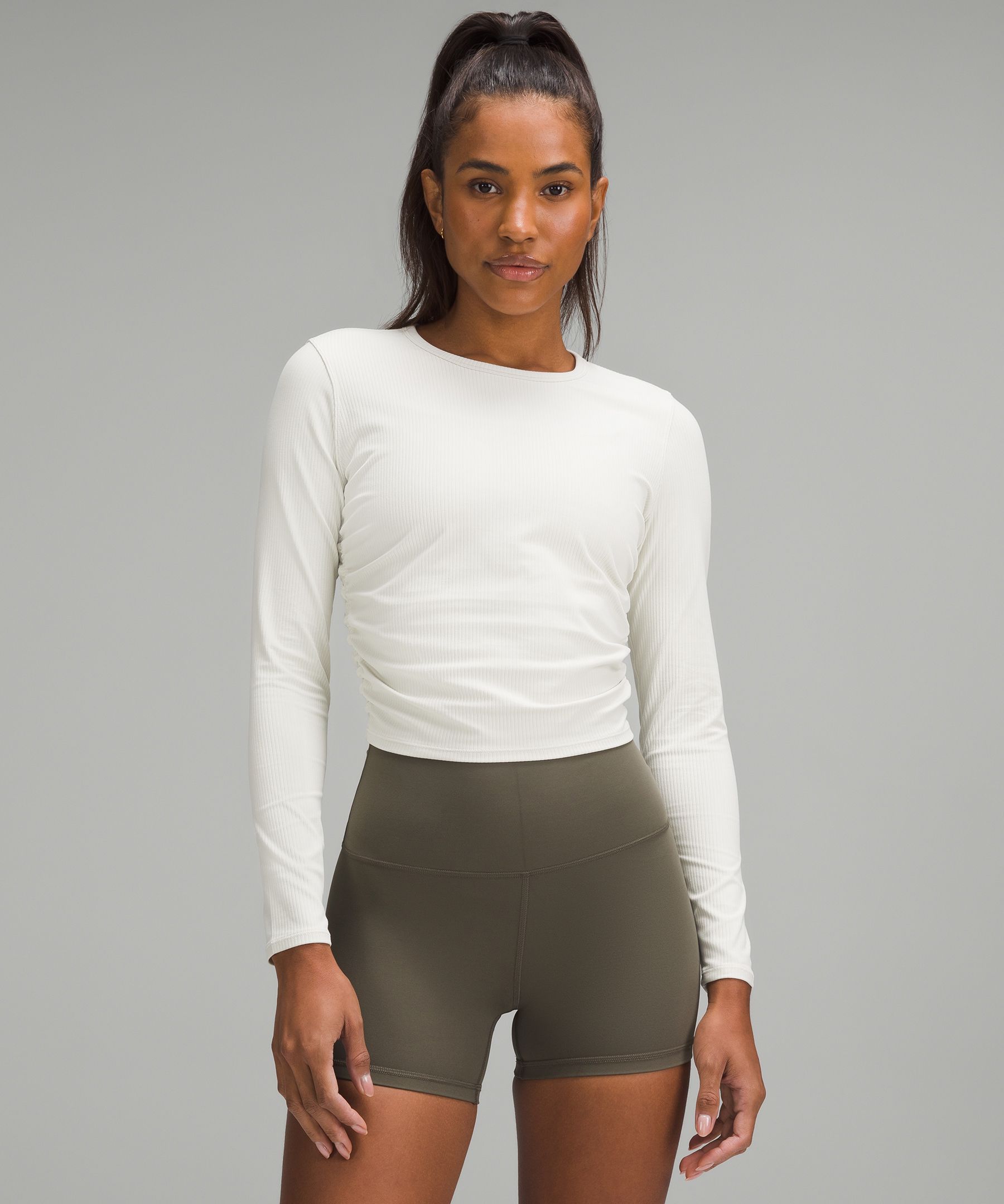 lululemon white long sleeve shirt