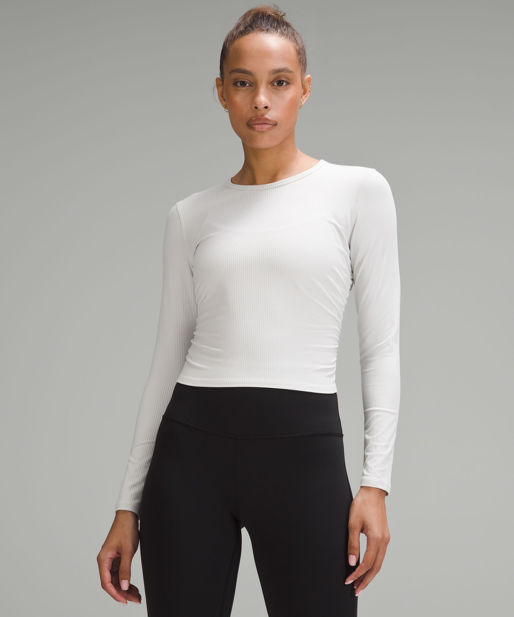 Shop Lululemon All It Takes Ribbed Nulu Long-sleeve Shirt