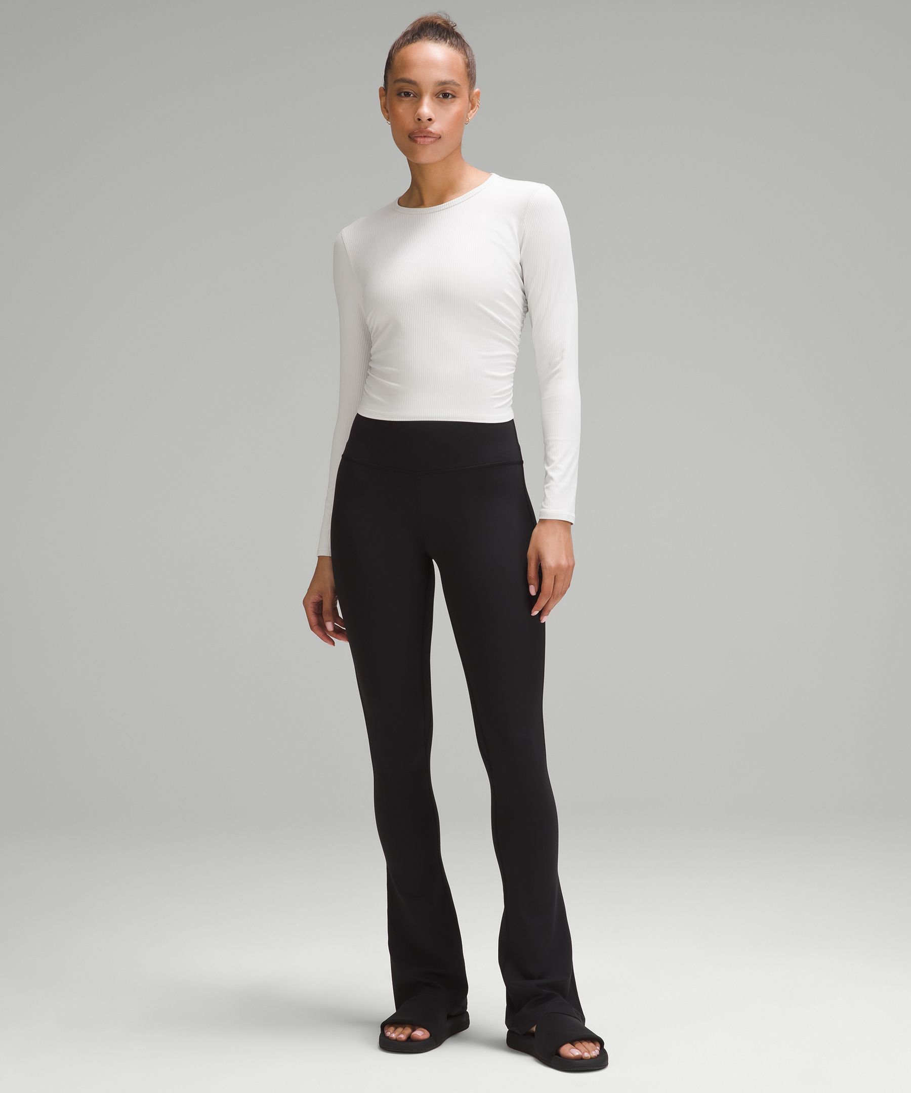 Shop Lululemon All It Takes Ribbed Nulu Long-sleeve Shirt