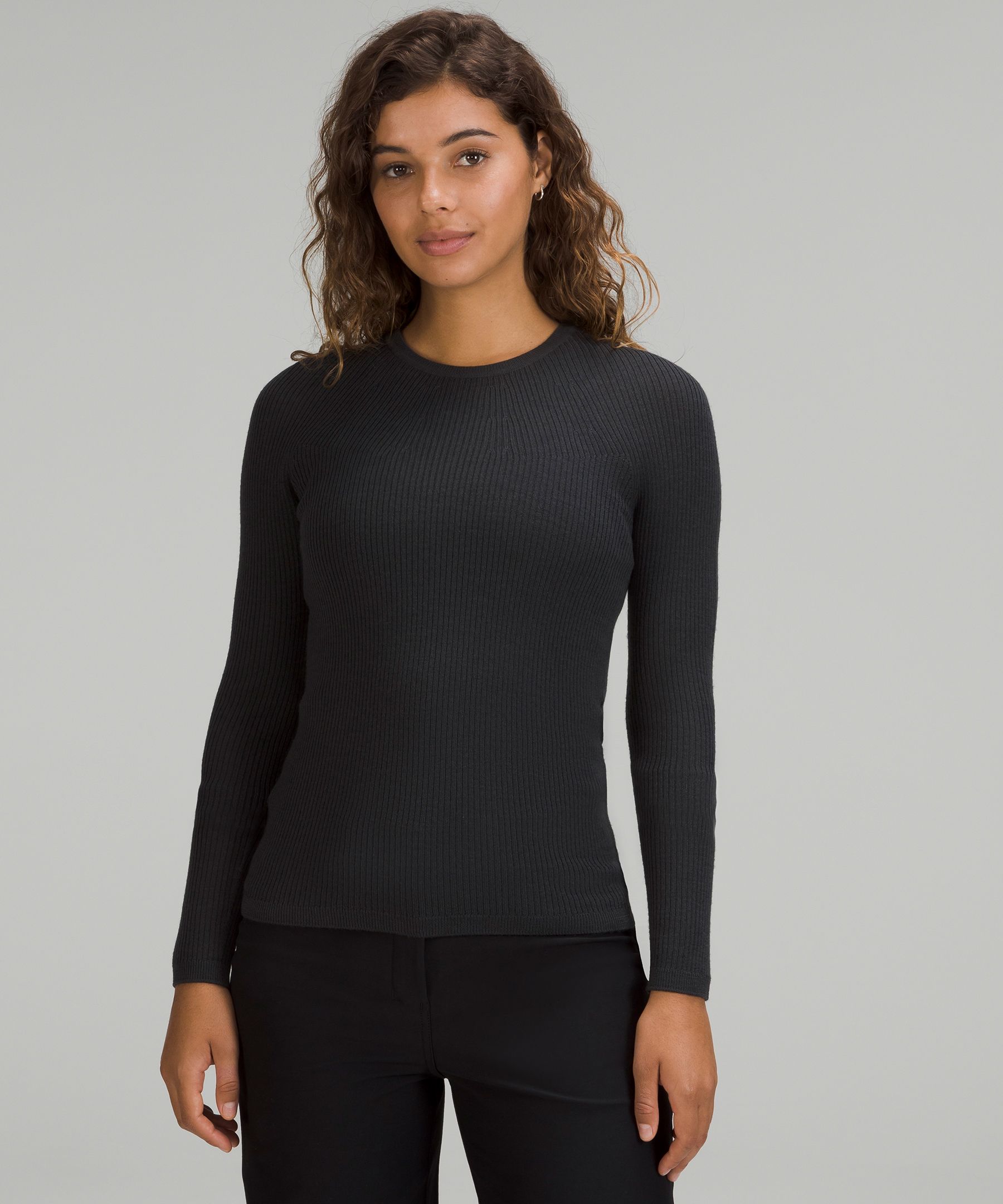 Lulu Long sleeve Knit O-Neck Jumper