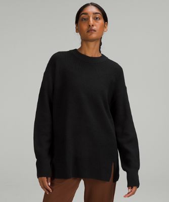Merino Wool-Blend Ribbed Crewneck Sweater | Lululemon UK