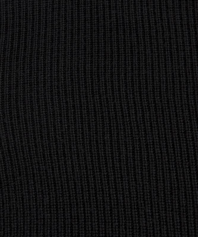 Jersey acanalado de cuello redondo en mezcla de lana merina
