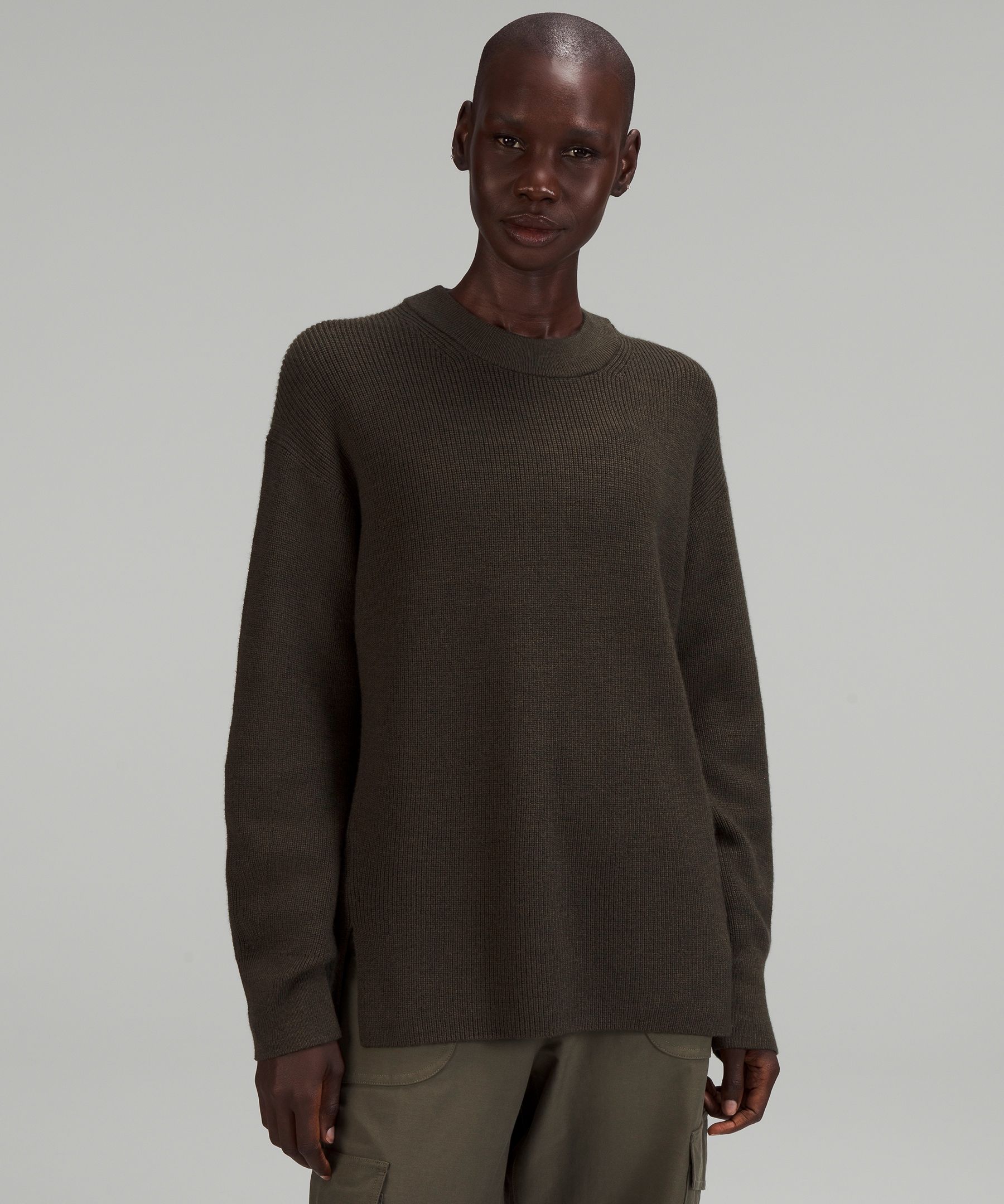 Merino Wool-Blend Ribbed Crewneck Sweater | lululemon MY