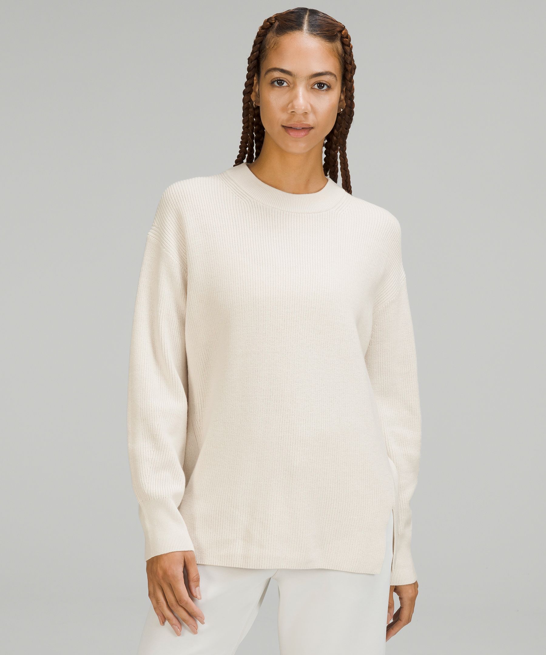 Merino Wool-Blend Ribbed Crewneck Sweater | Lululemon EU