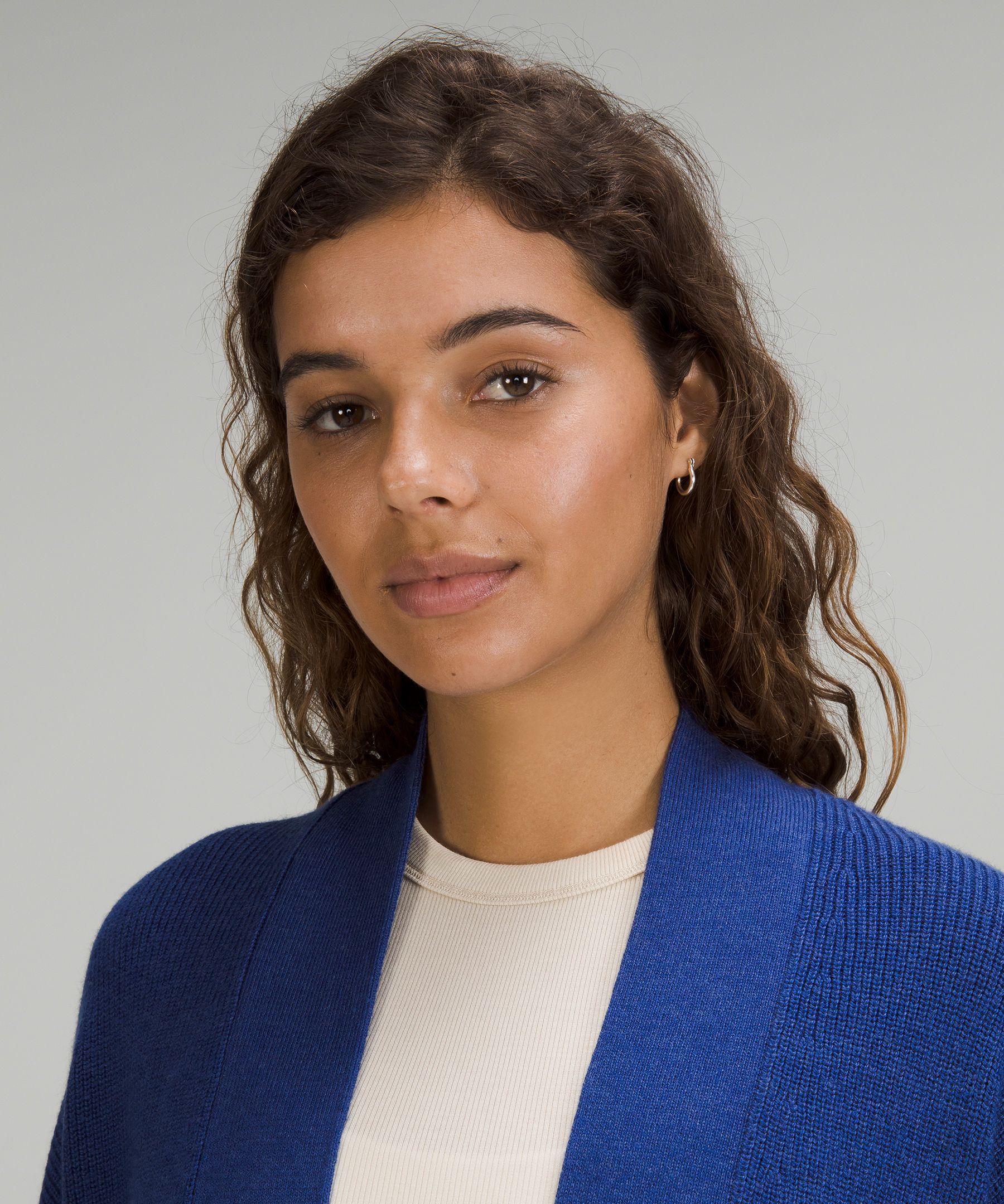 Merino Wool-Blend Ribbed Long Wrap Sweater | Women's Sweaters | lululemon