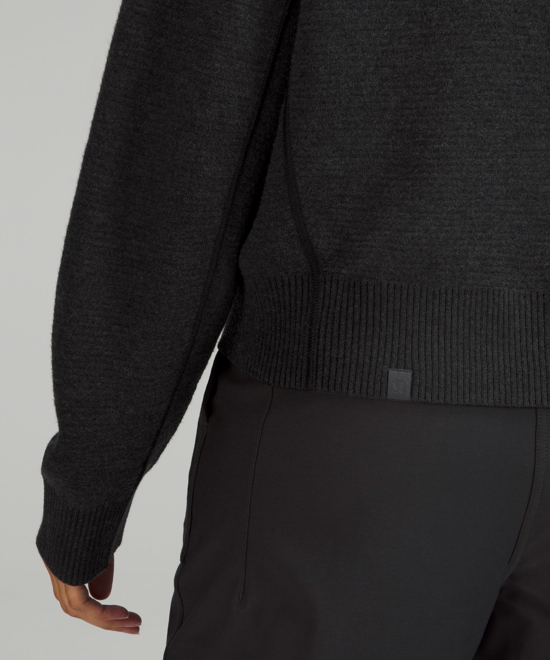 Reversible Double-Knit Zip-Up Sweater